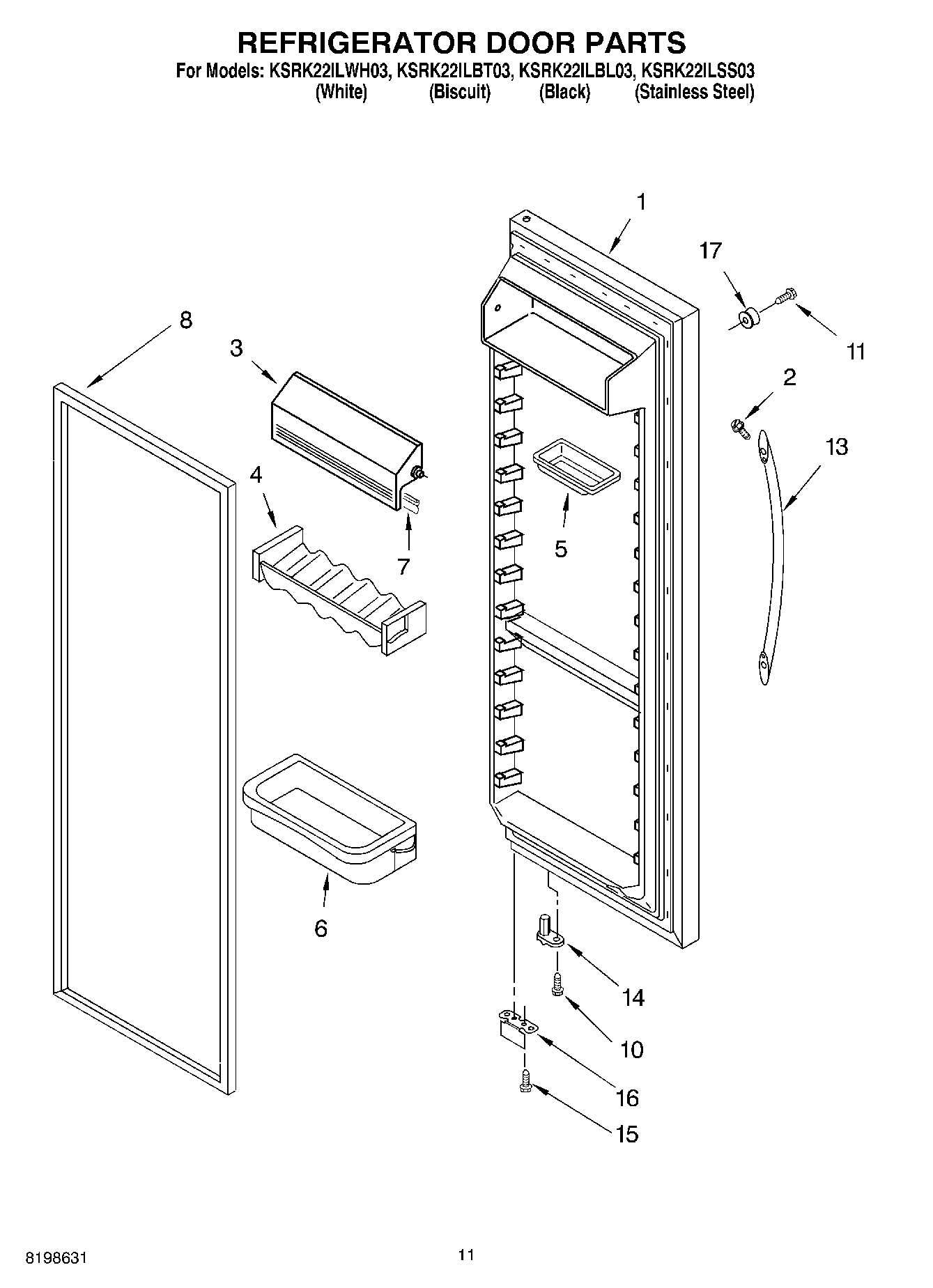 07 - REFRIGERATOR DOOR PARTS