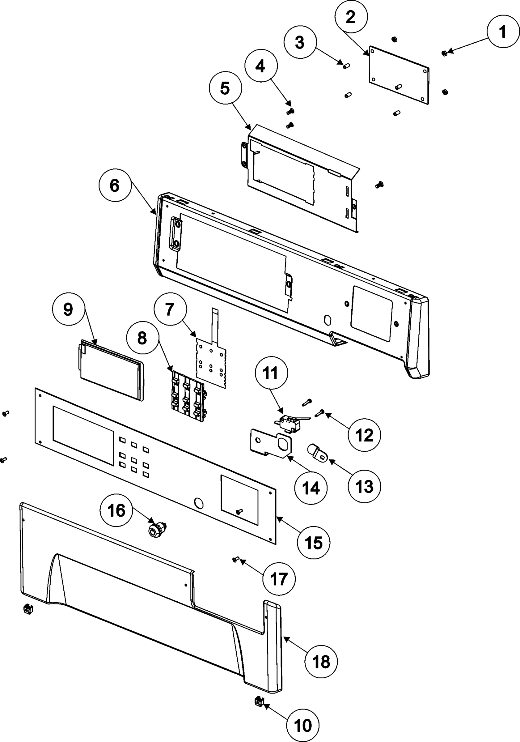 01 - CONTROL PANEL (DRYER)