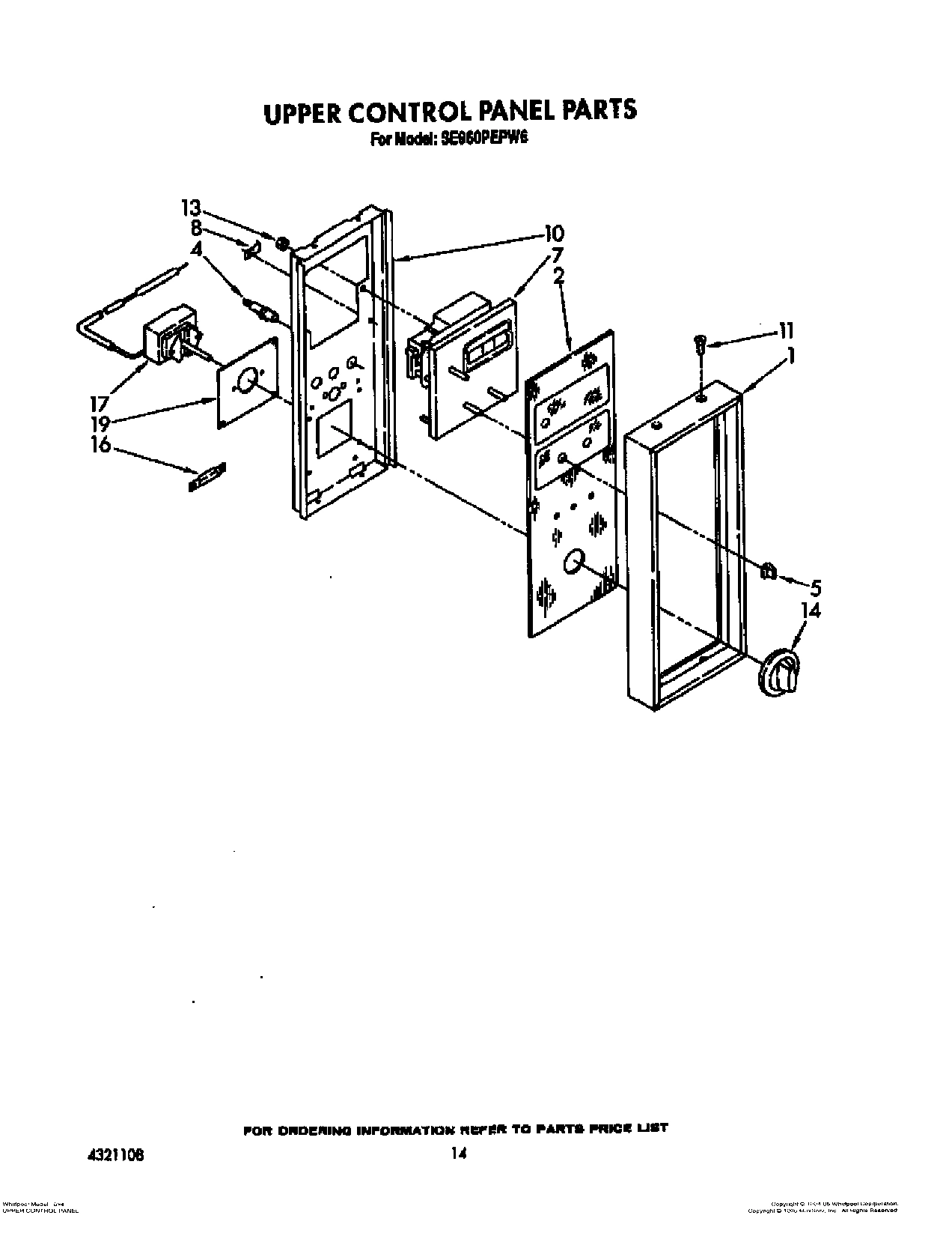 09 - UPPER CONTROL PANEL, OPTIONAL