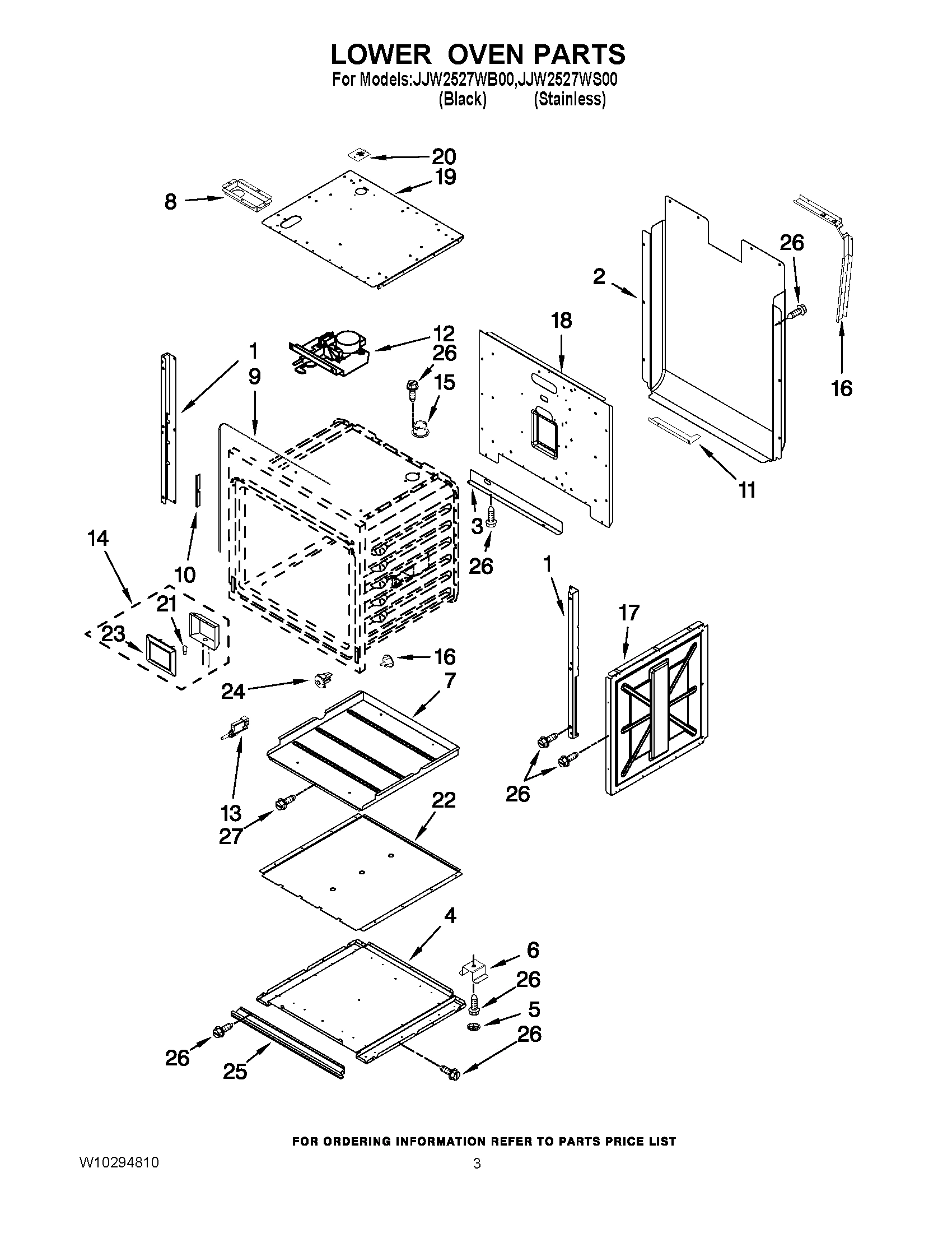 02 - LOWER OVEN PARTS