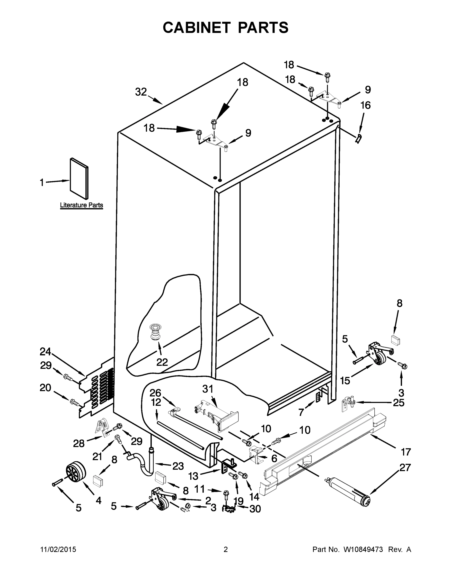 02 - CABINET PARTS