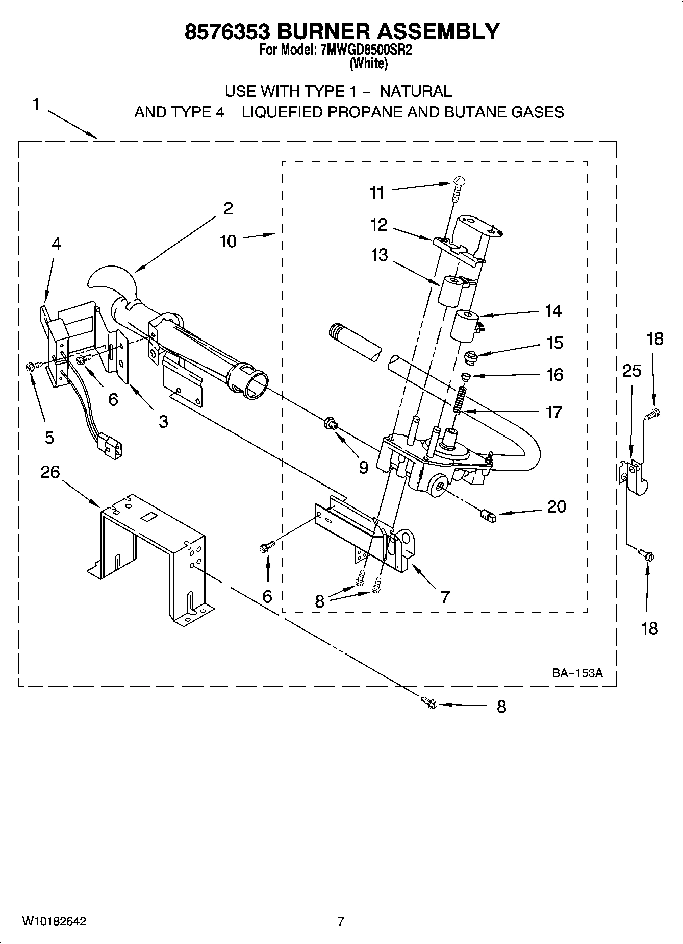 04 - 8576353 BURNER ASSEMBLY