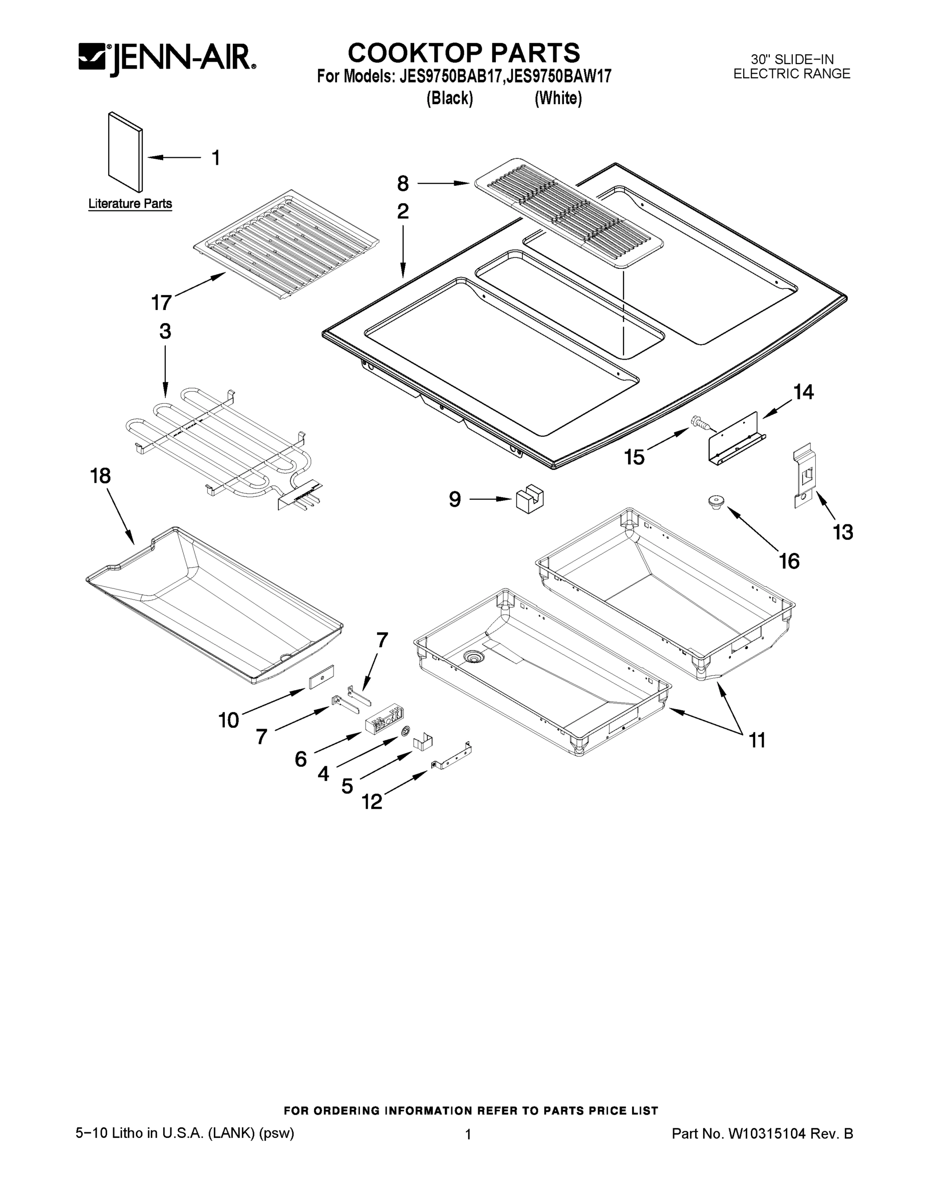 01 - COOKTOP PARTS