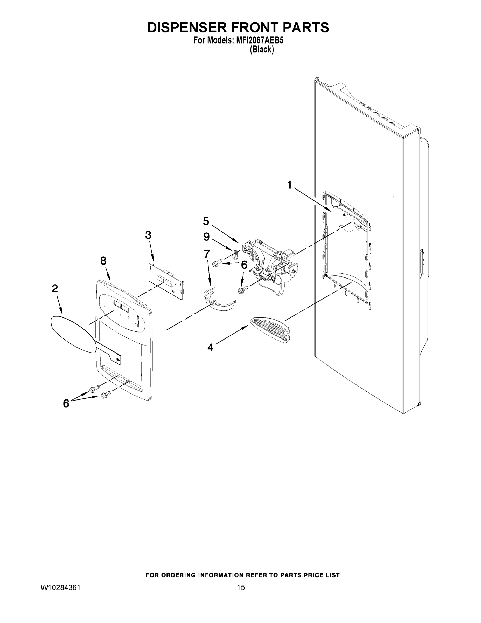 08 - DISPENSER FRONT PARTS