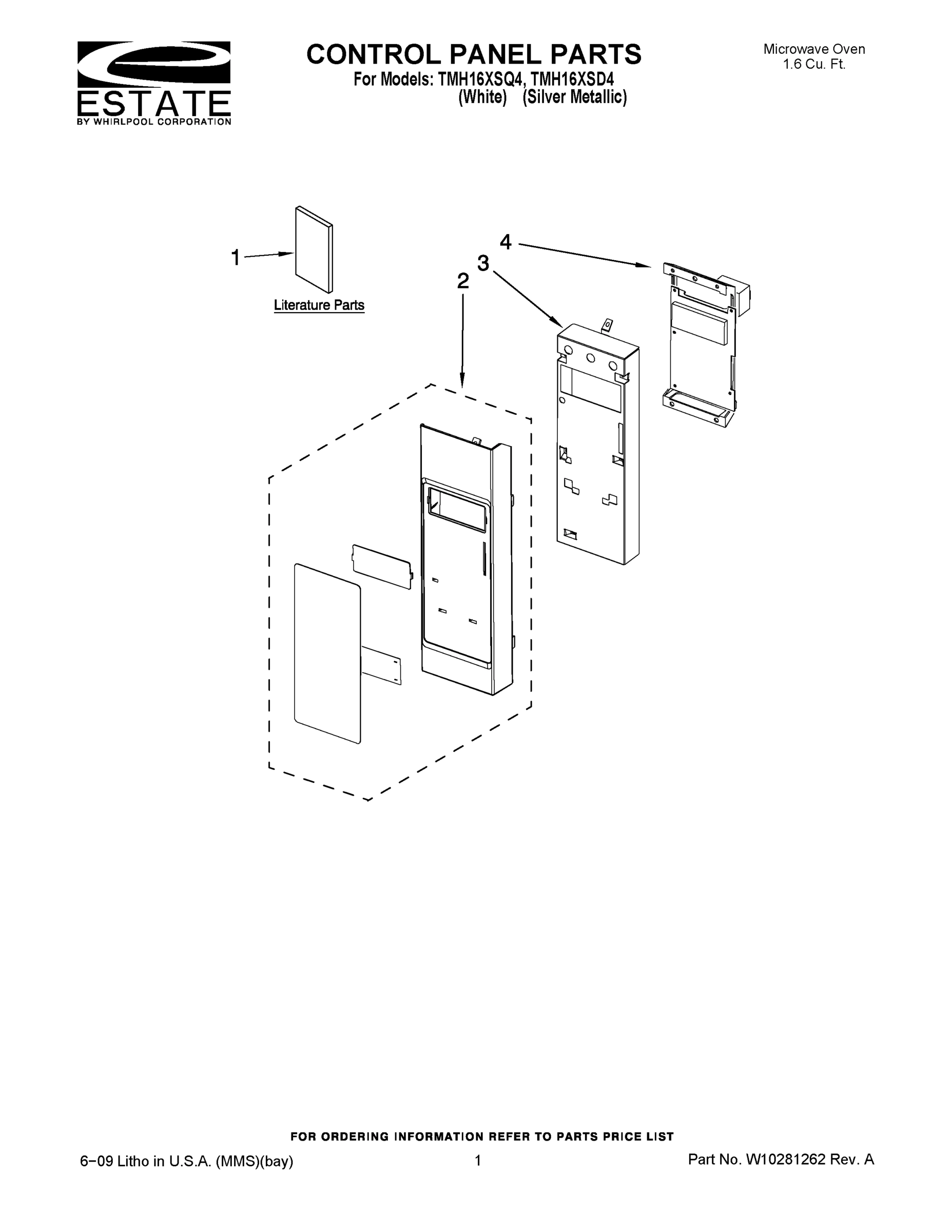 01 - CONTROL PANEL PARTS
