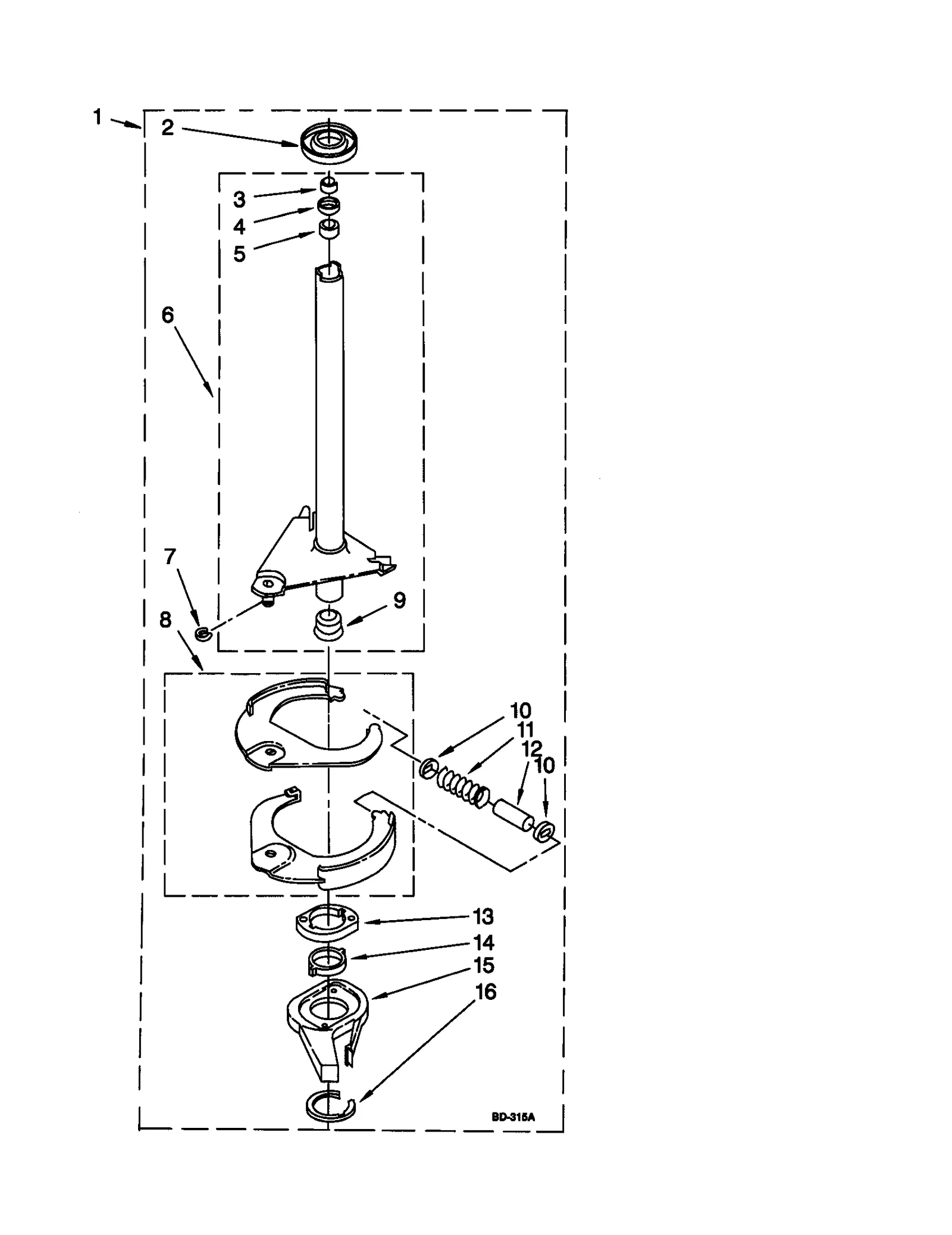 BRAKE AND DRIVE TUBE