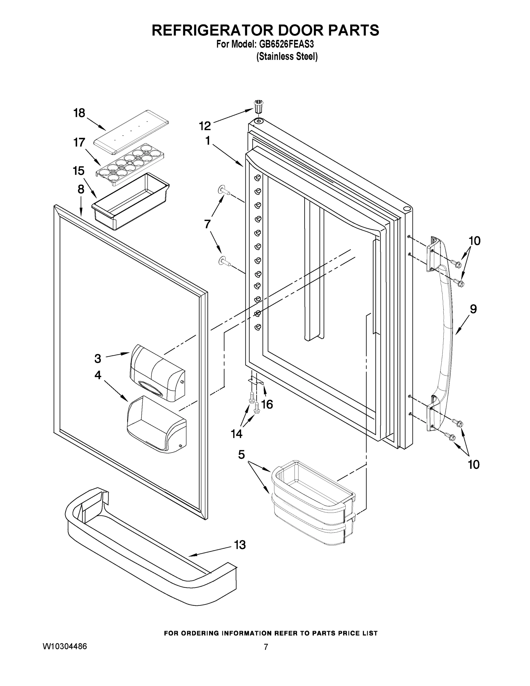 04 - REFRIGERATOR DOOR PARTS
