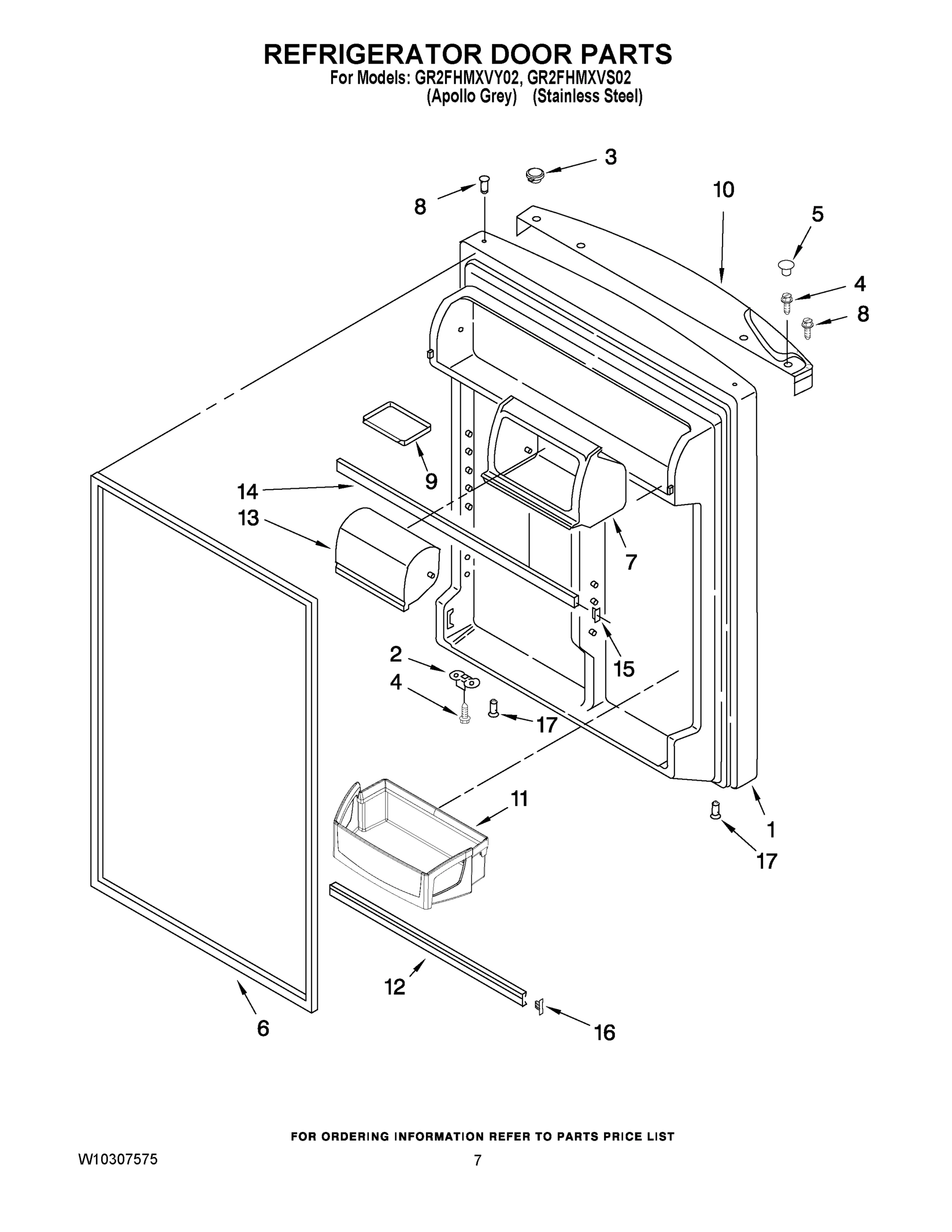 04 - REFRIGERATOR DOOR PARTS