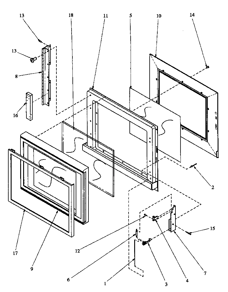 06 - MICROWAVE DOOR ASSY