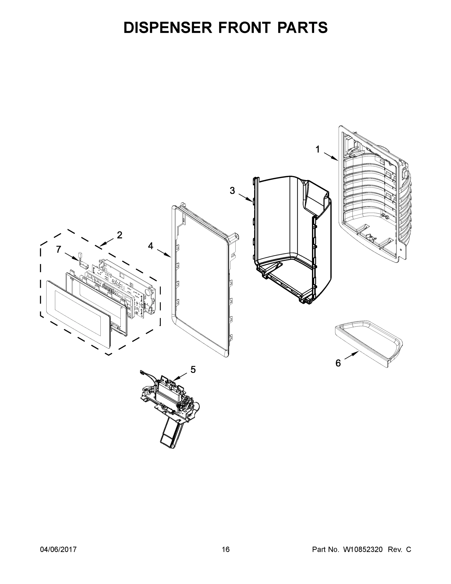 09 - DISPENSER FRONT PARTS