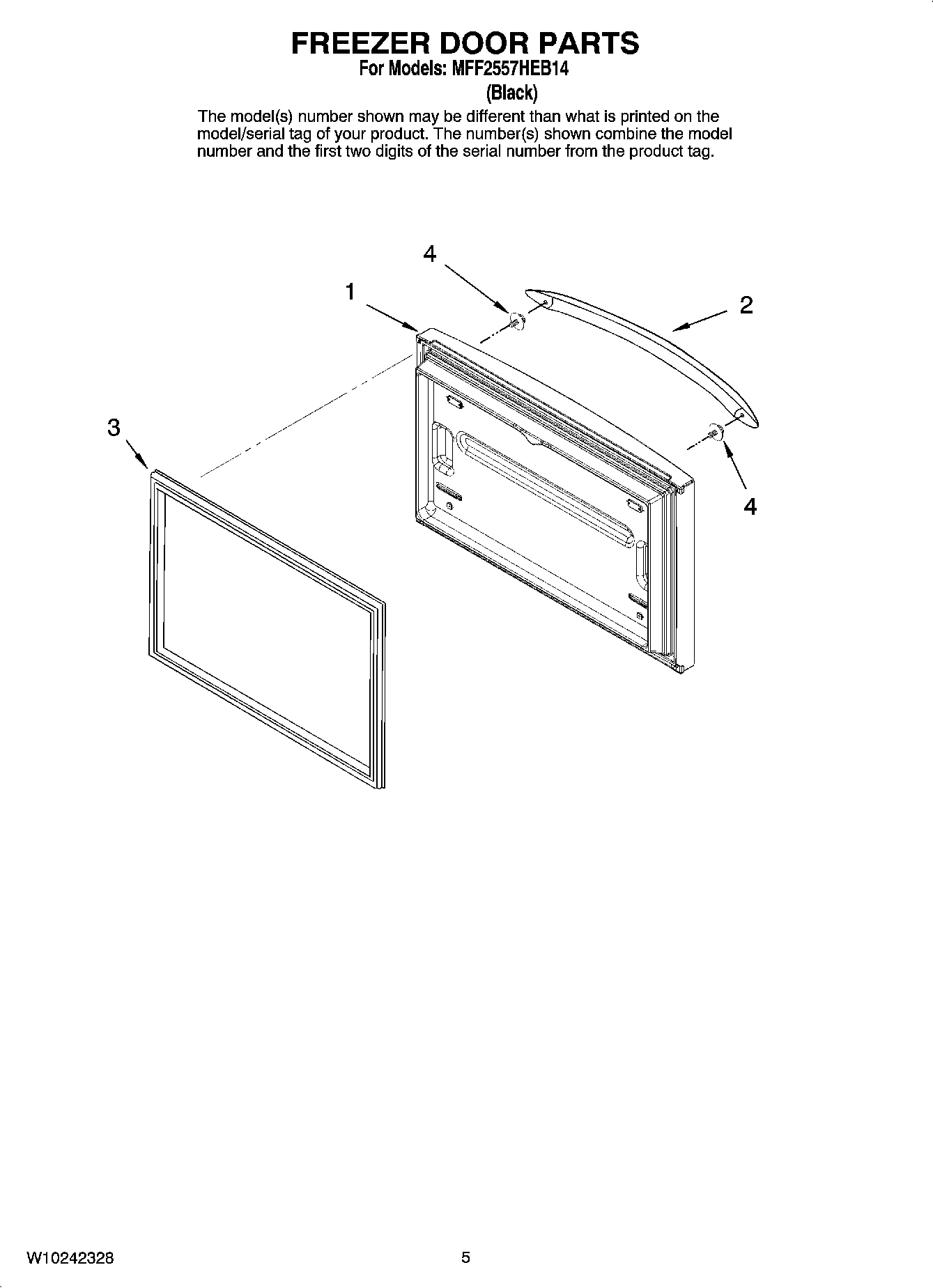 03 - FREEZER DOOR PARTS