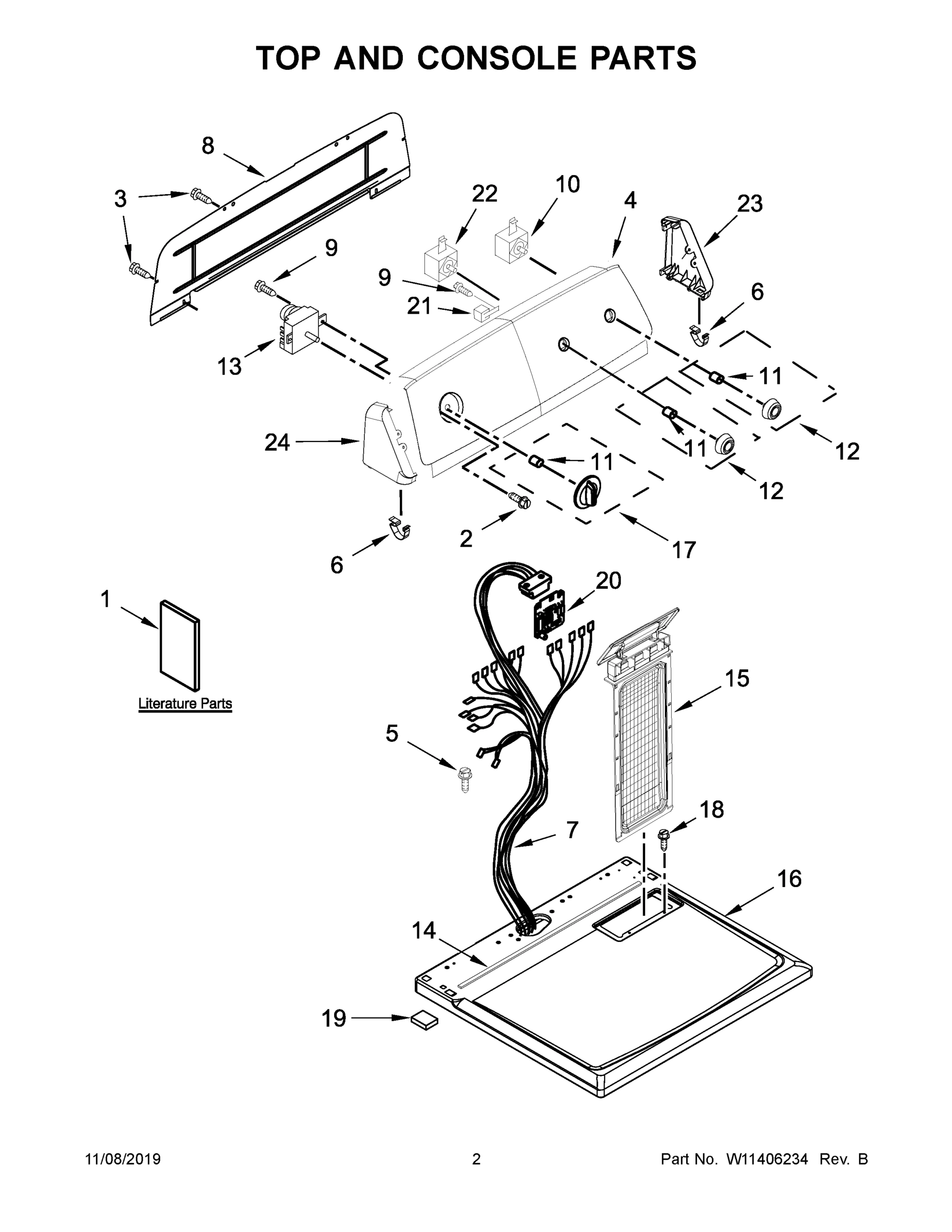 02 - TOP AND CONSOLE PARTS