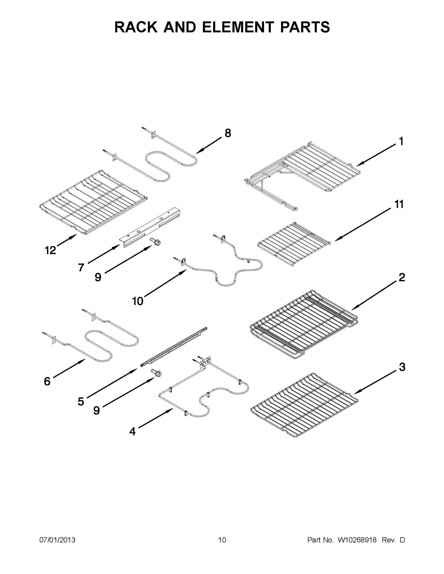 05 - RACK AND ELEMENT PARTS