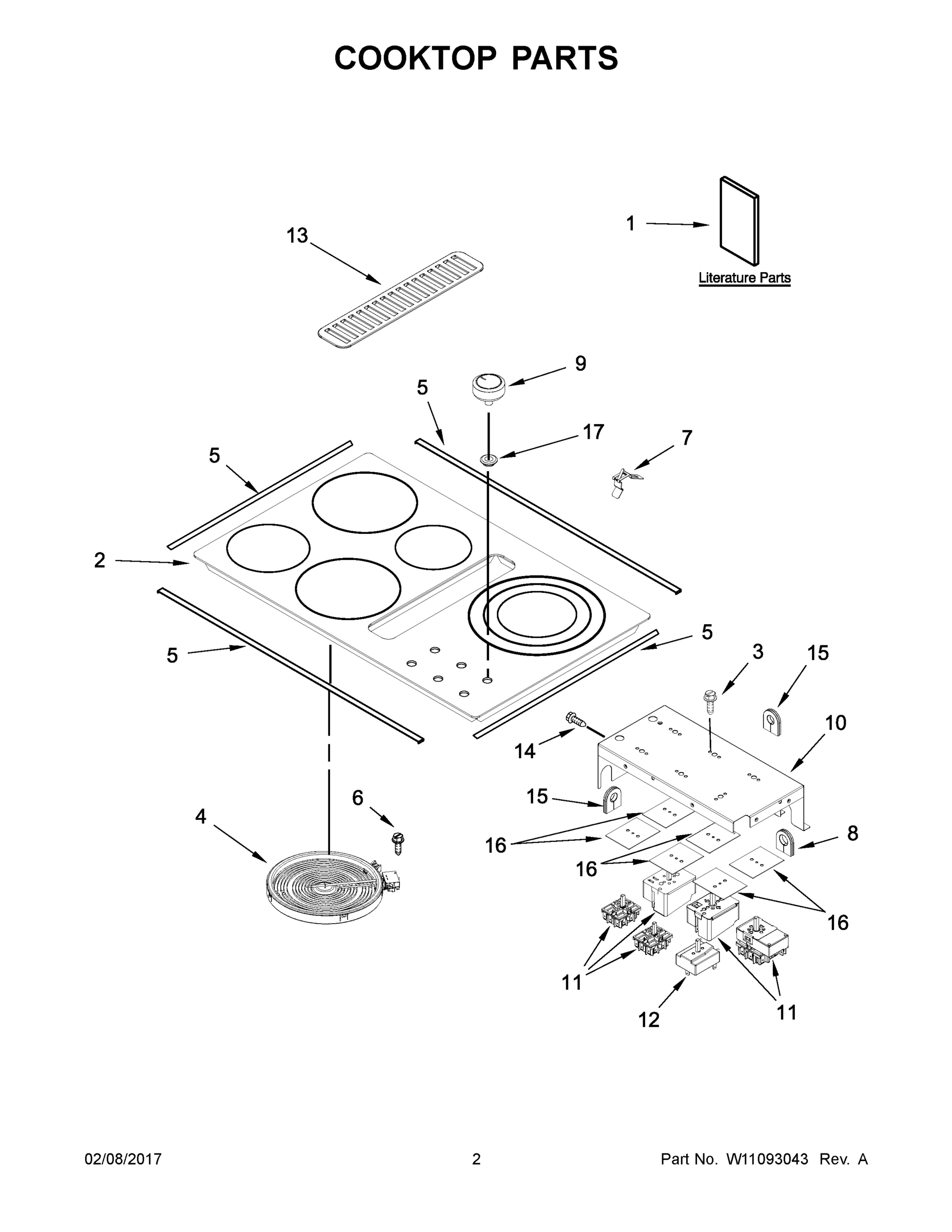 02 - COOKTOP PARTS