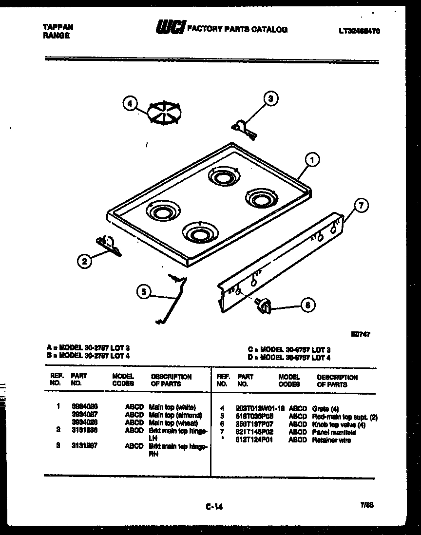 03 - COOKTOP PARTS
