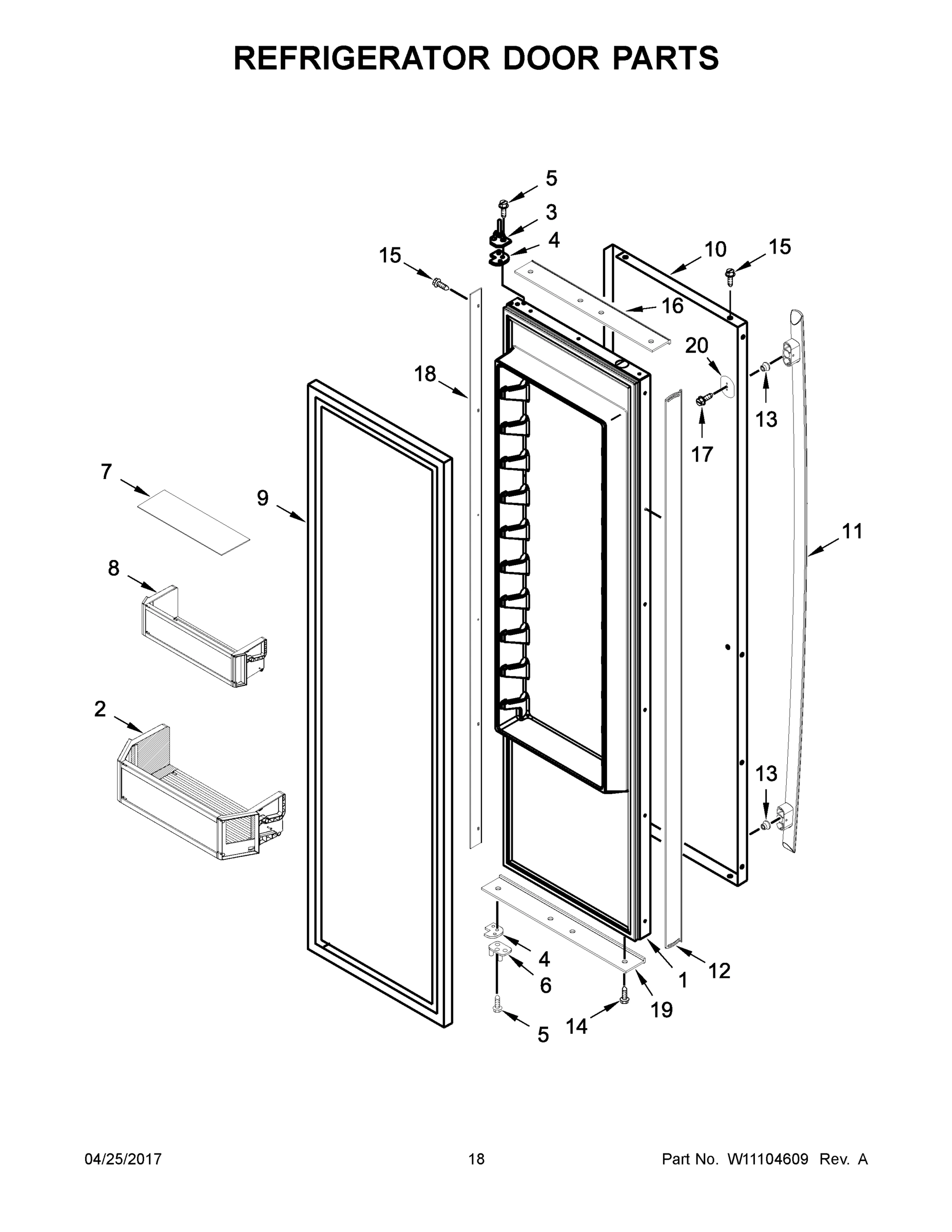 10 - REFRIGERATOR DOOR PARTS
