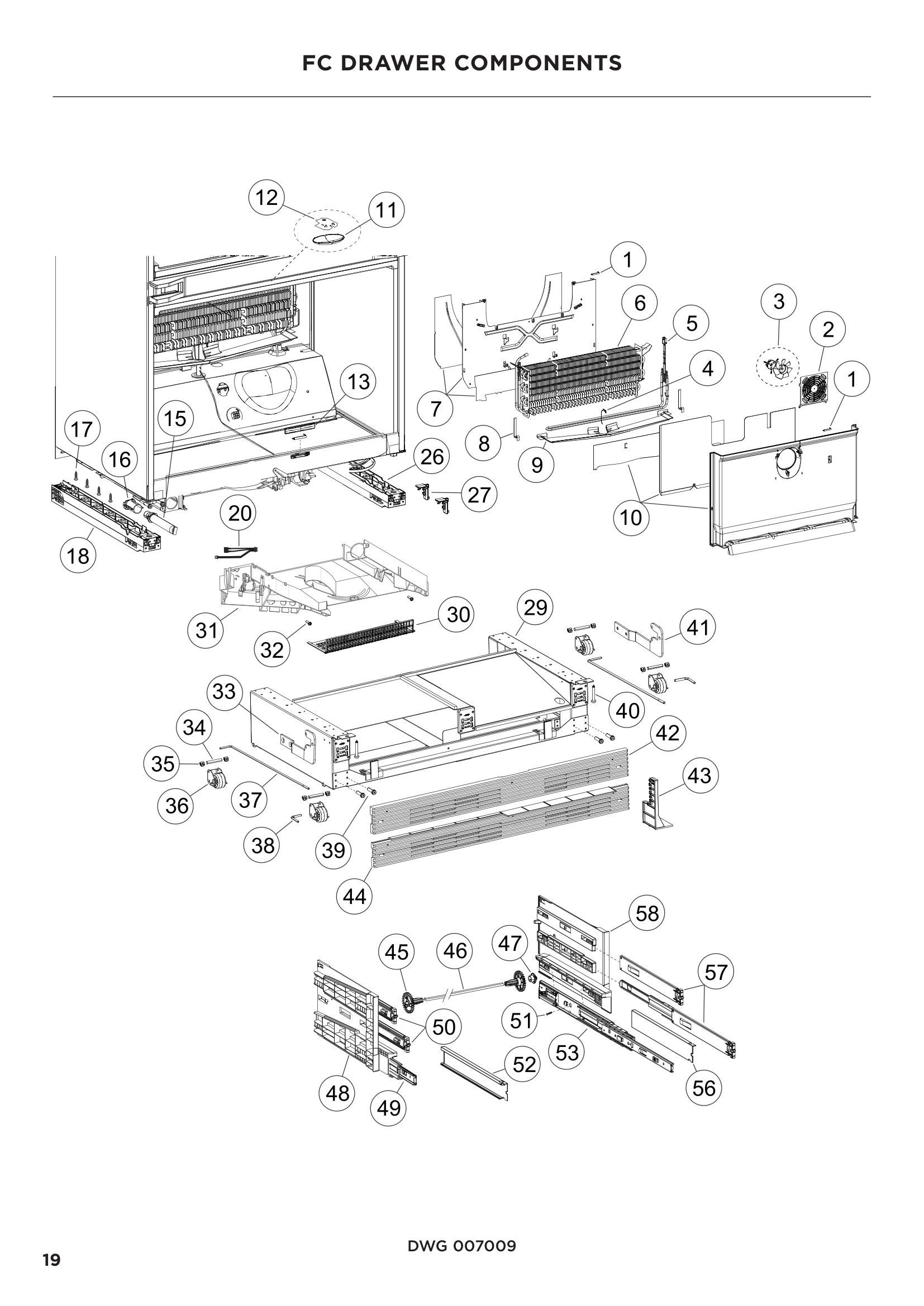 FC DRAWER COMPONENTS