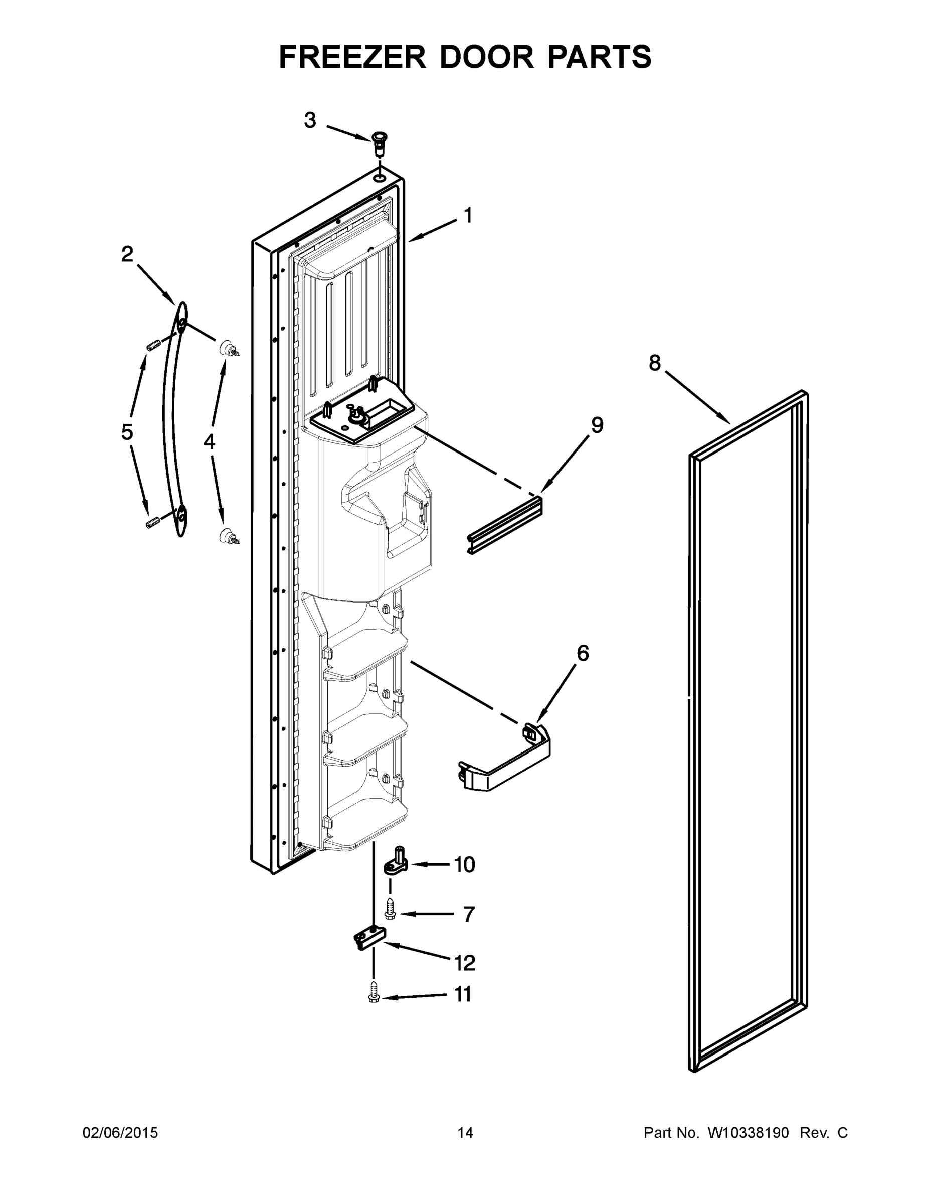 08 - FREEZER DOOR PARTS