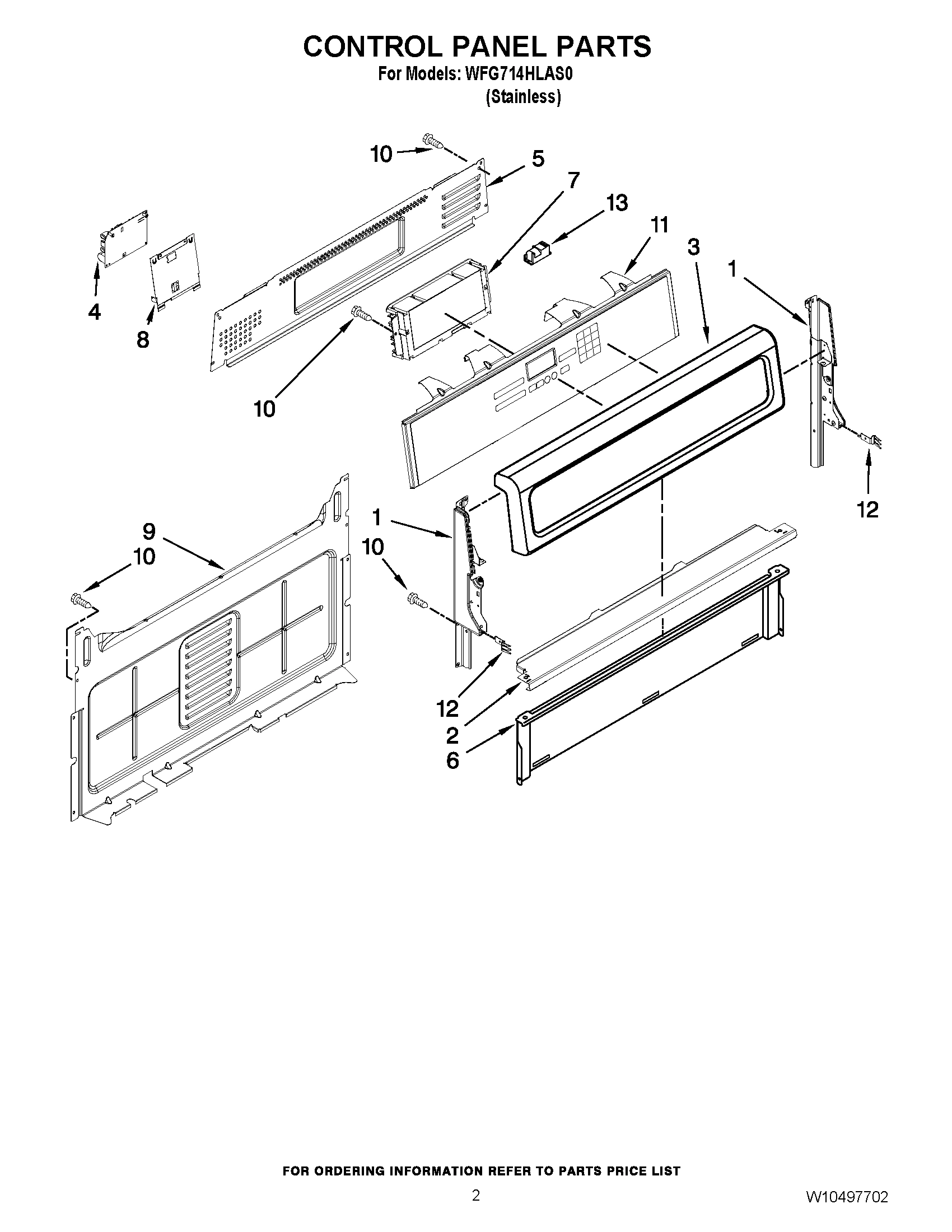 02 - CONTROL PANEL PARTS