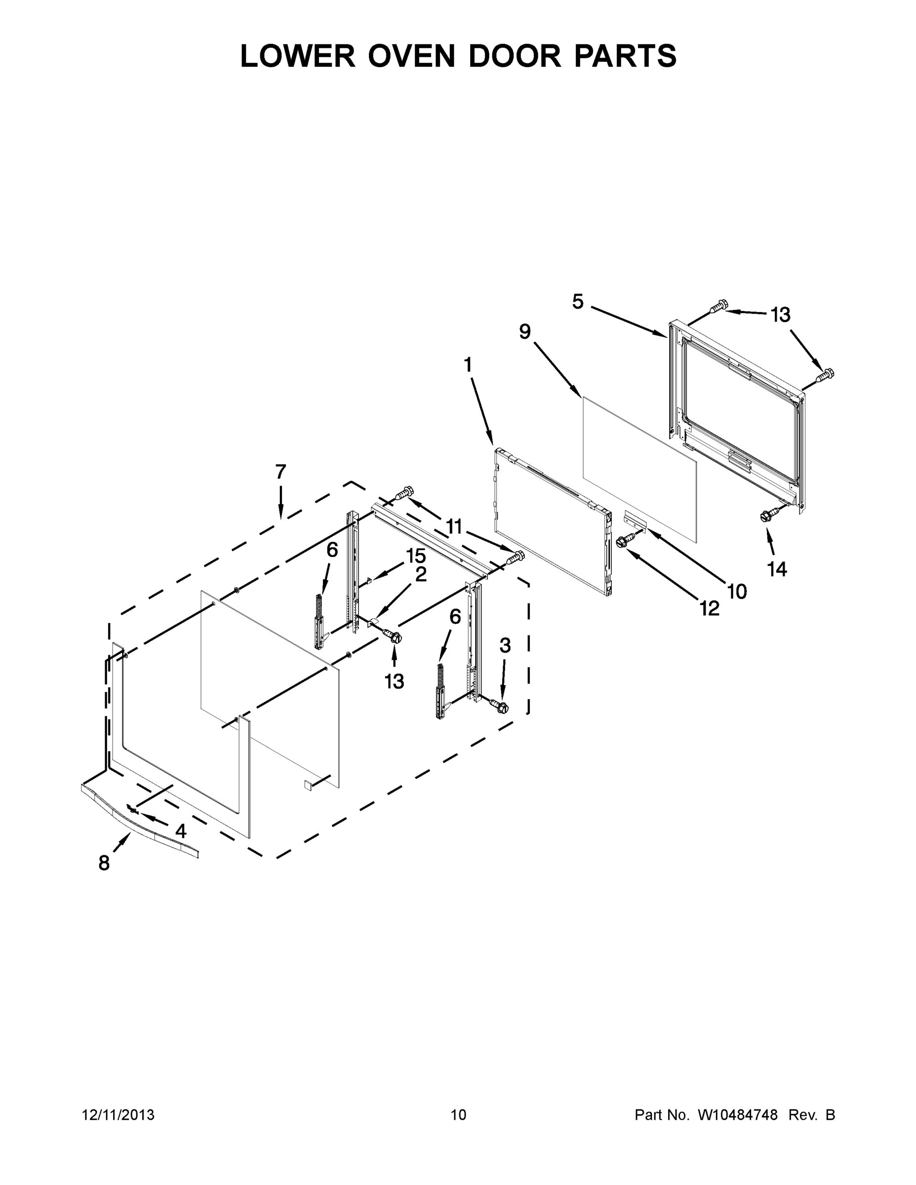 06 - LOWER OVEN DOOR PARTS