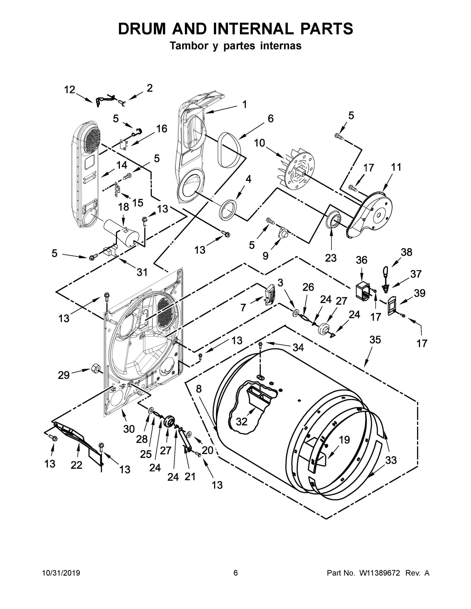 04 - DRUM AND INTERNAL PARTS
