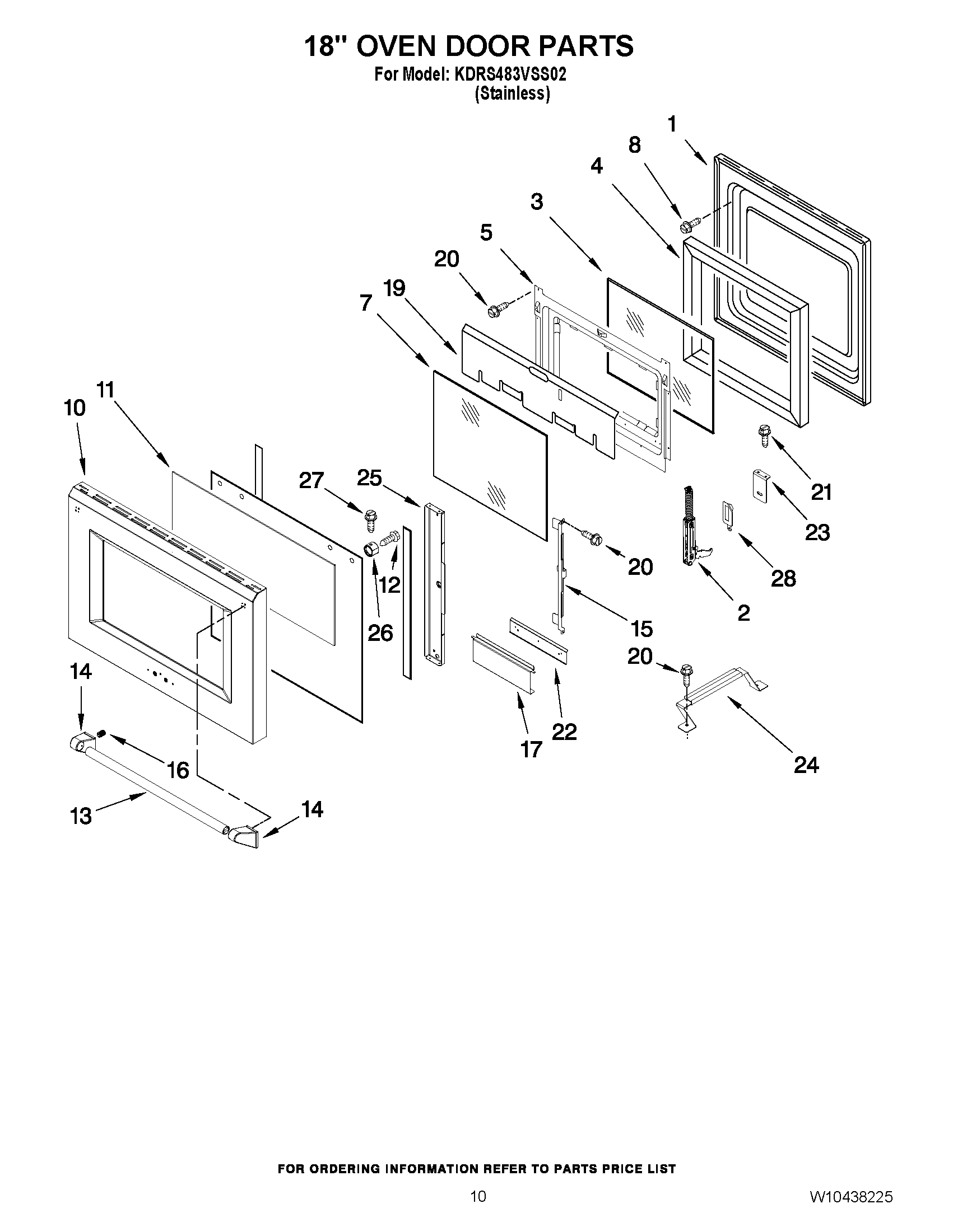 08 - 18`` OVEN DOOR PARTS