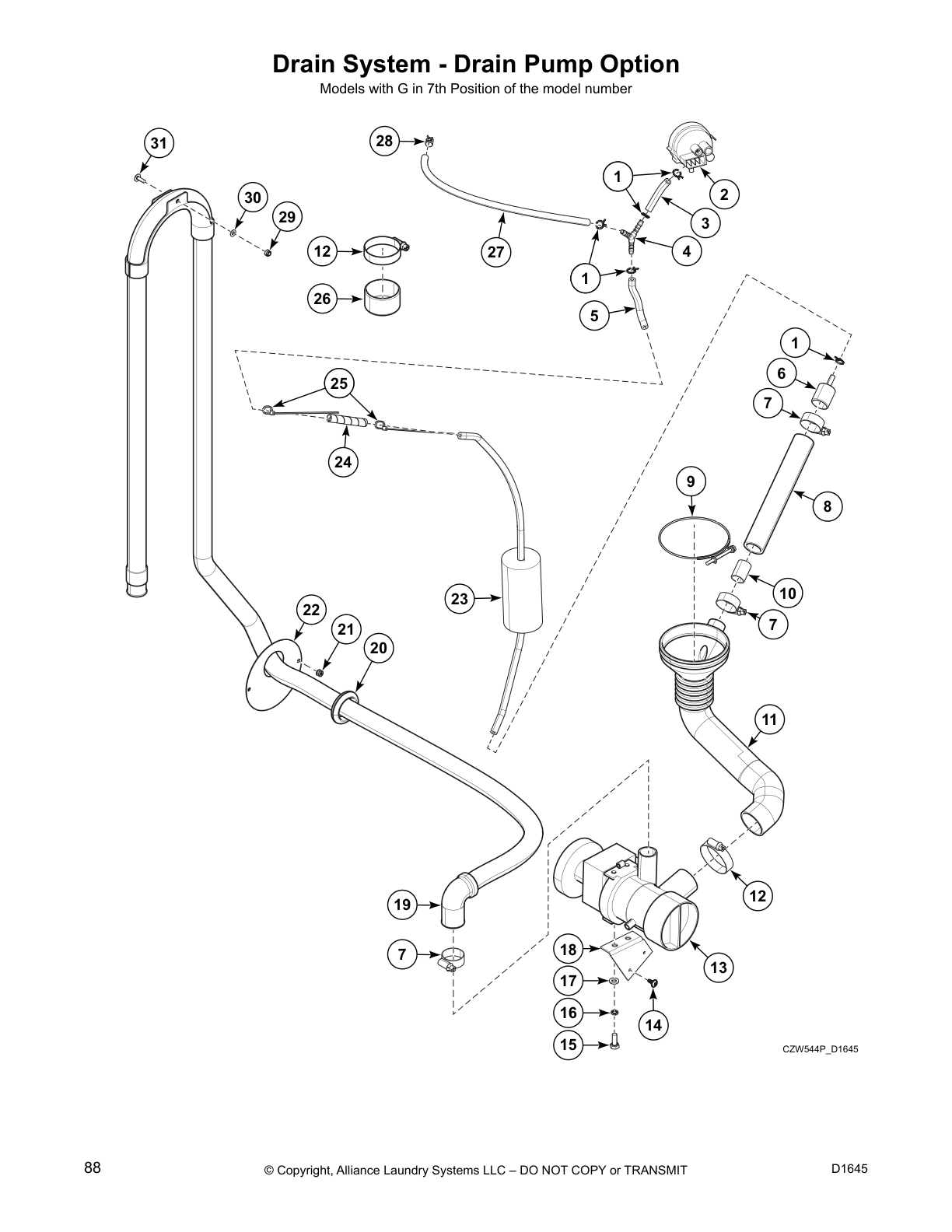 Drain System - Drain Pump Option