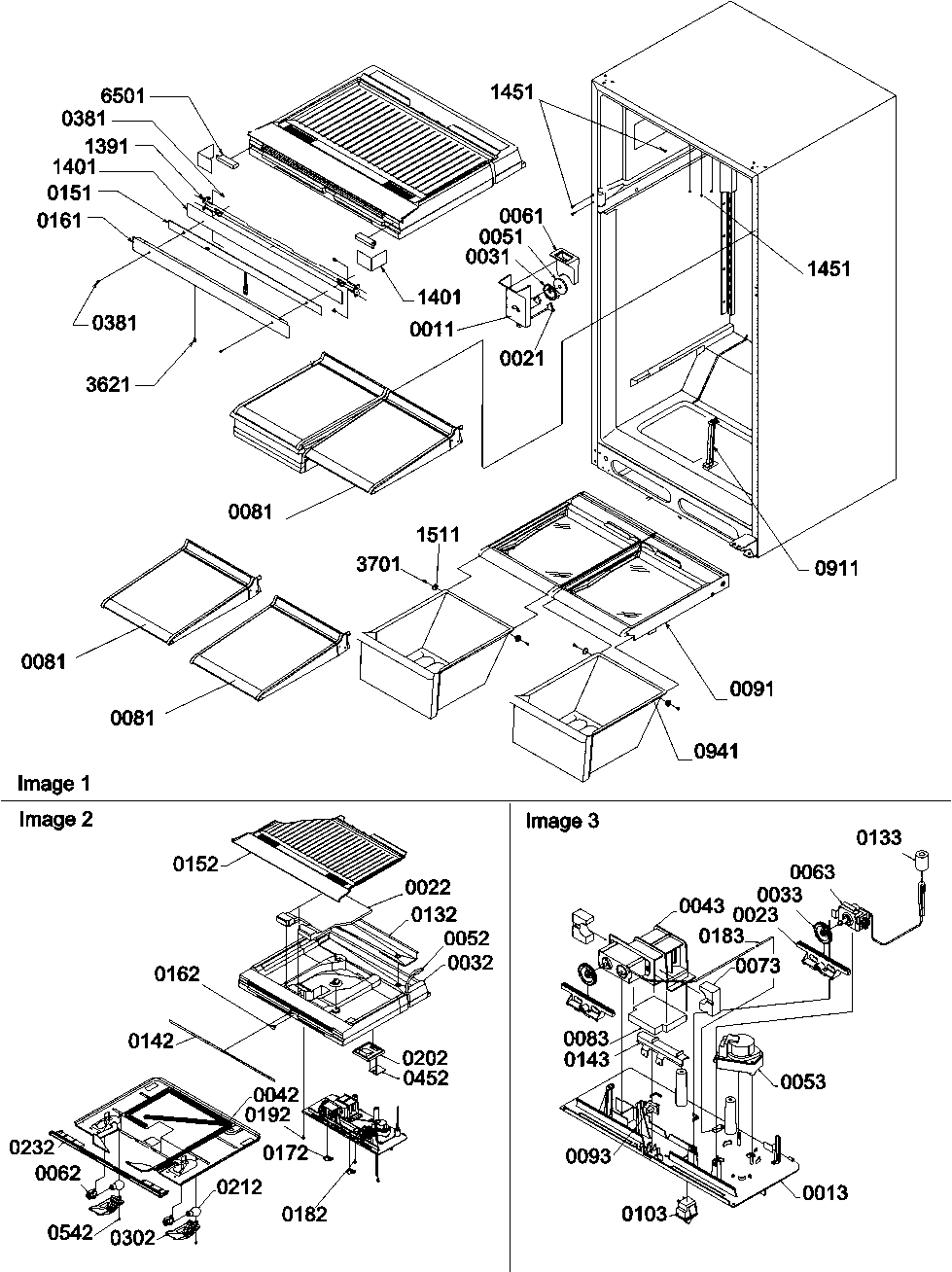01 - Cabinet and Drain Block Assy