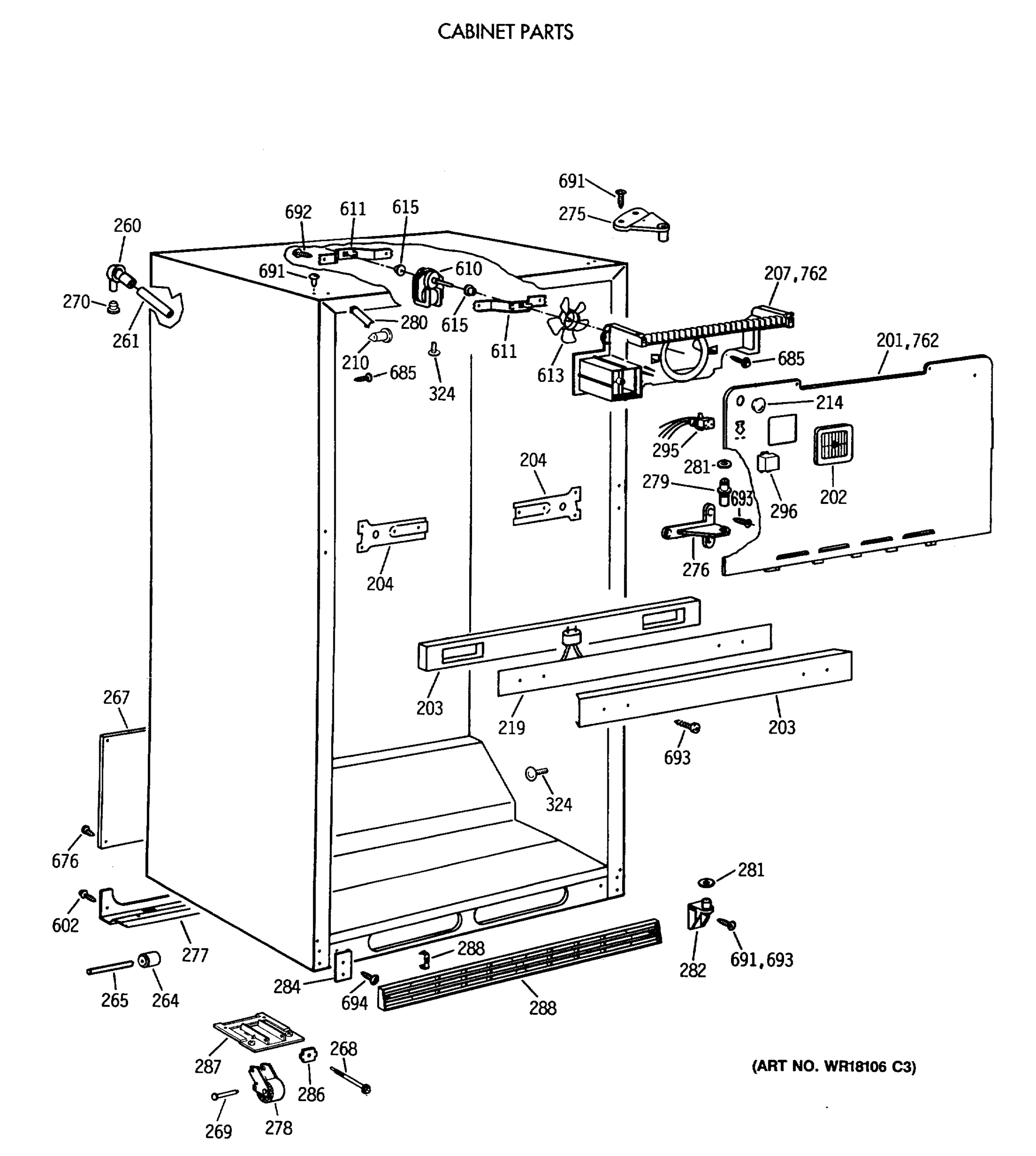 CABINET PARTS