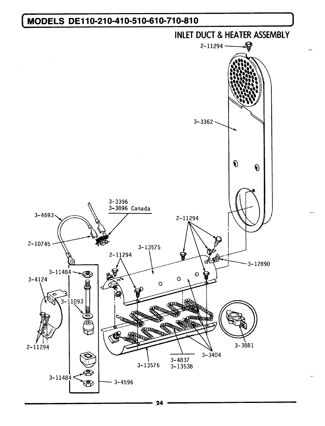 04 - INLET DUCT & HEATER ASSEMBLY