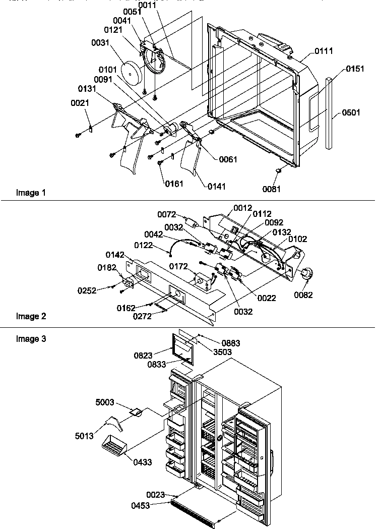 06 - ICE & WATER CAVITY & ELEC BRKT ASSY