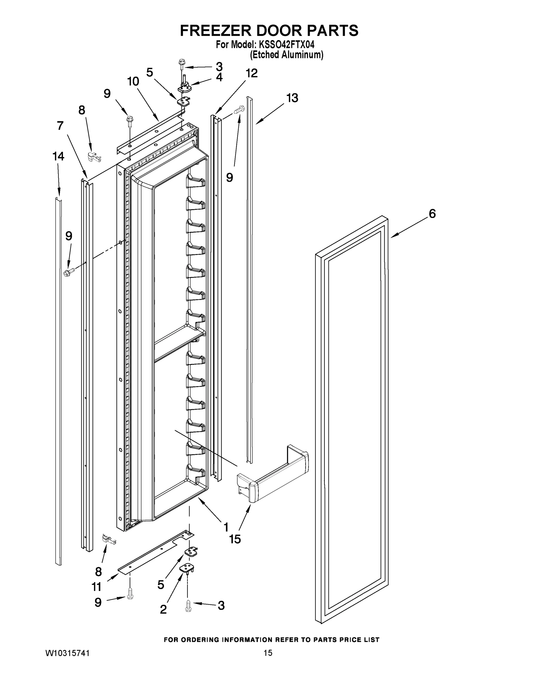10 - FREEZER DOOR PARTS