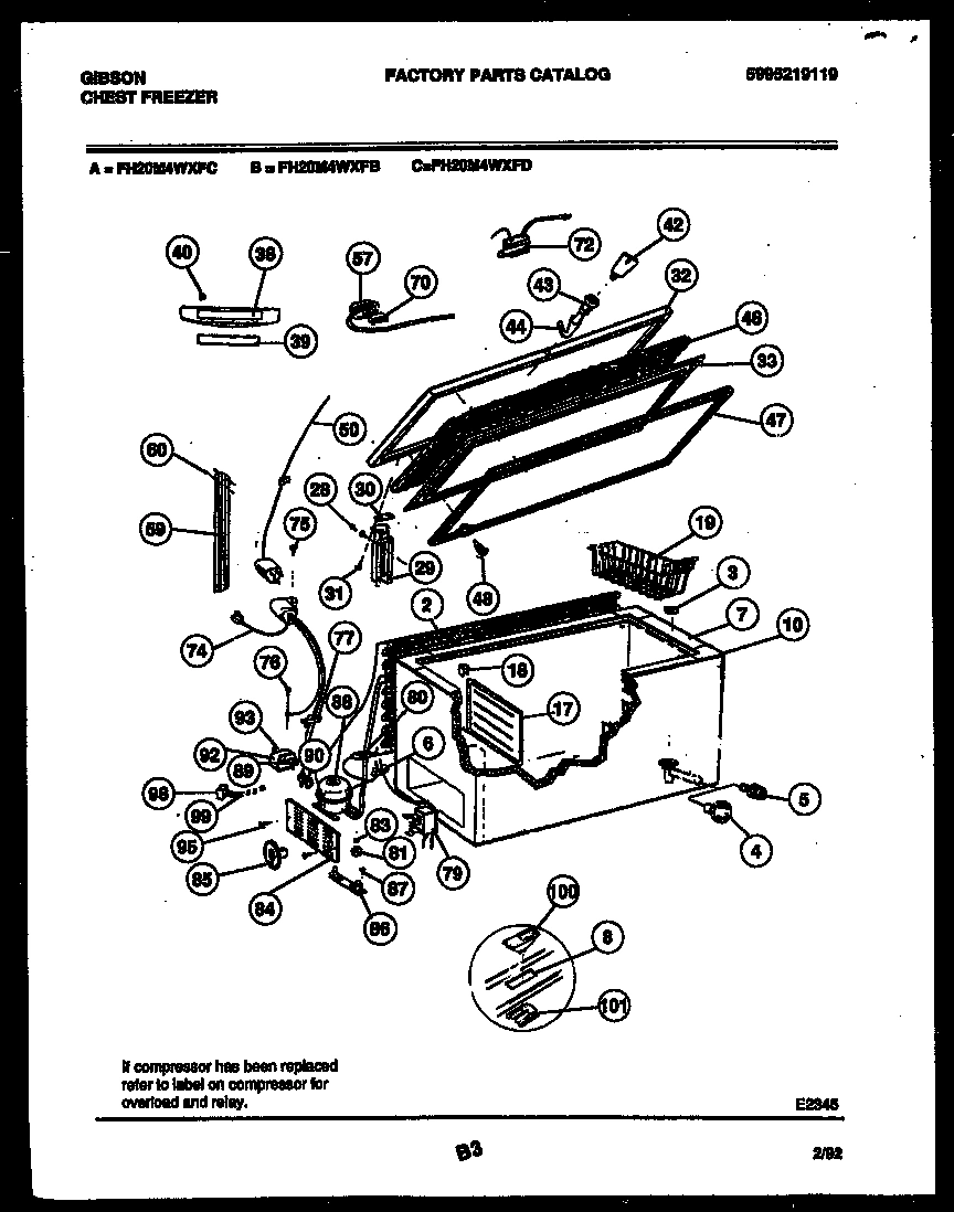 02 - CHEST FREEZER PARTS