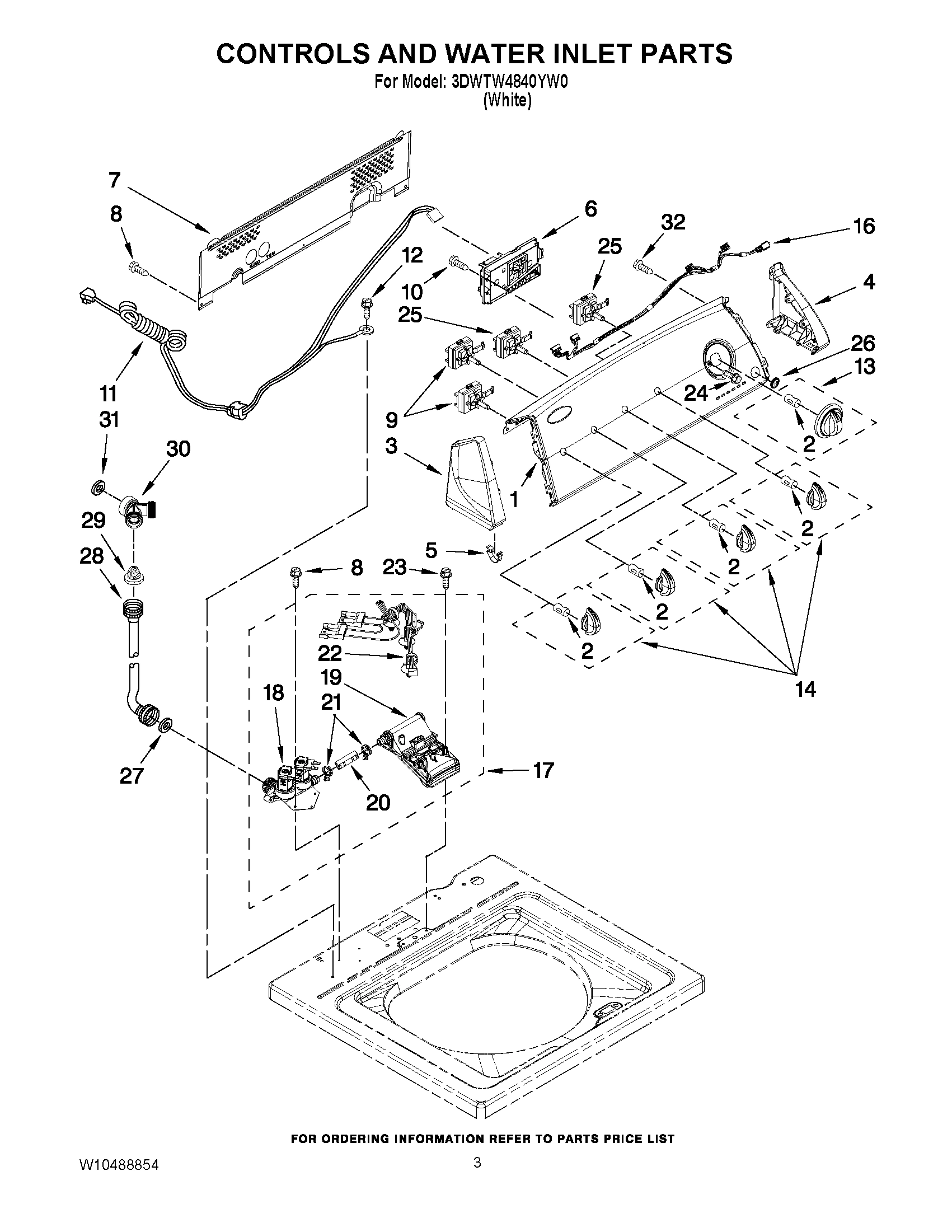 02 - CONTROLS AND WATER INLET PARTS