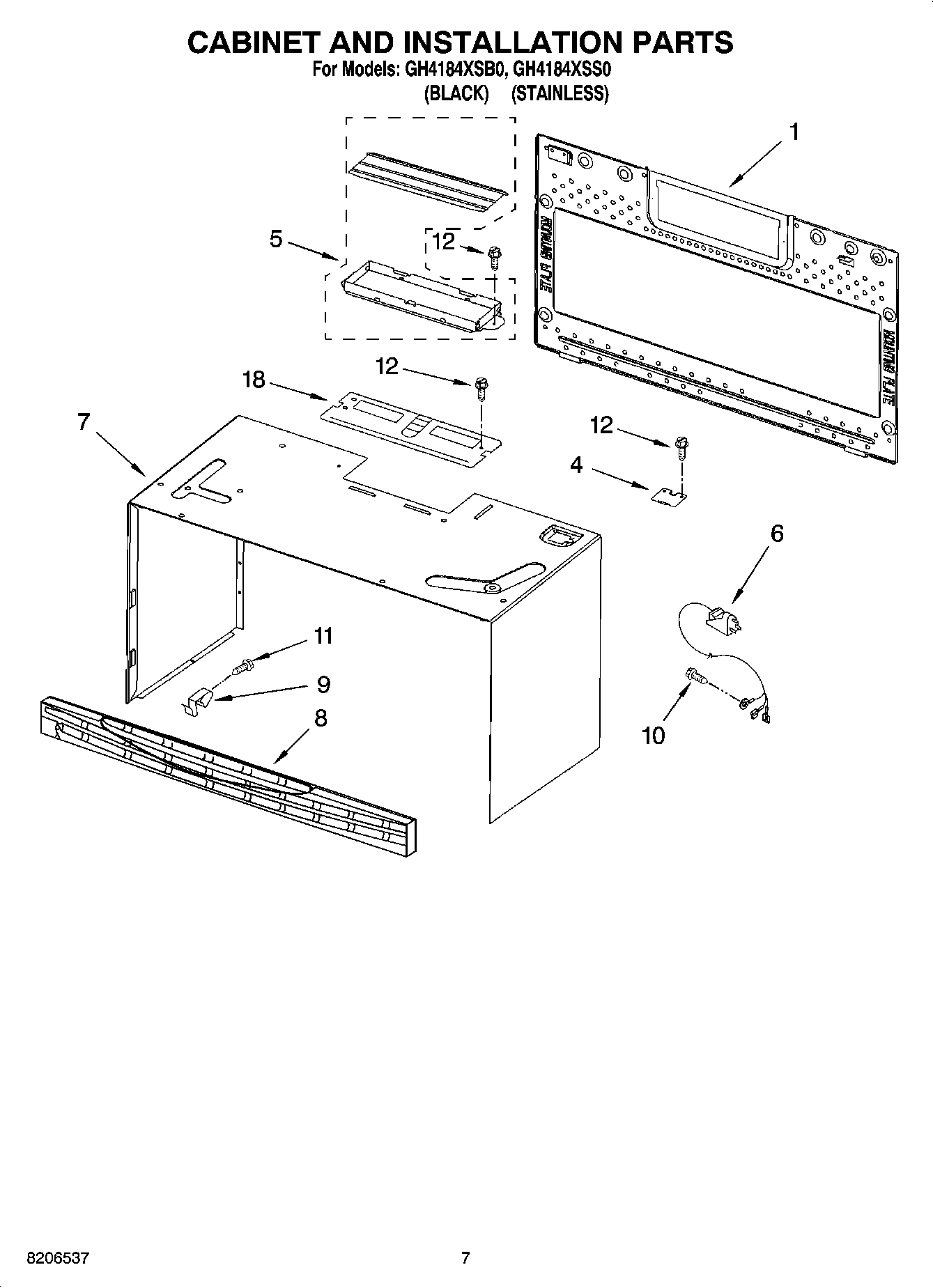 06 - CABINET AND INSTALLATION PARTS