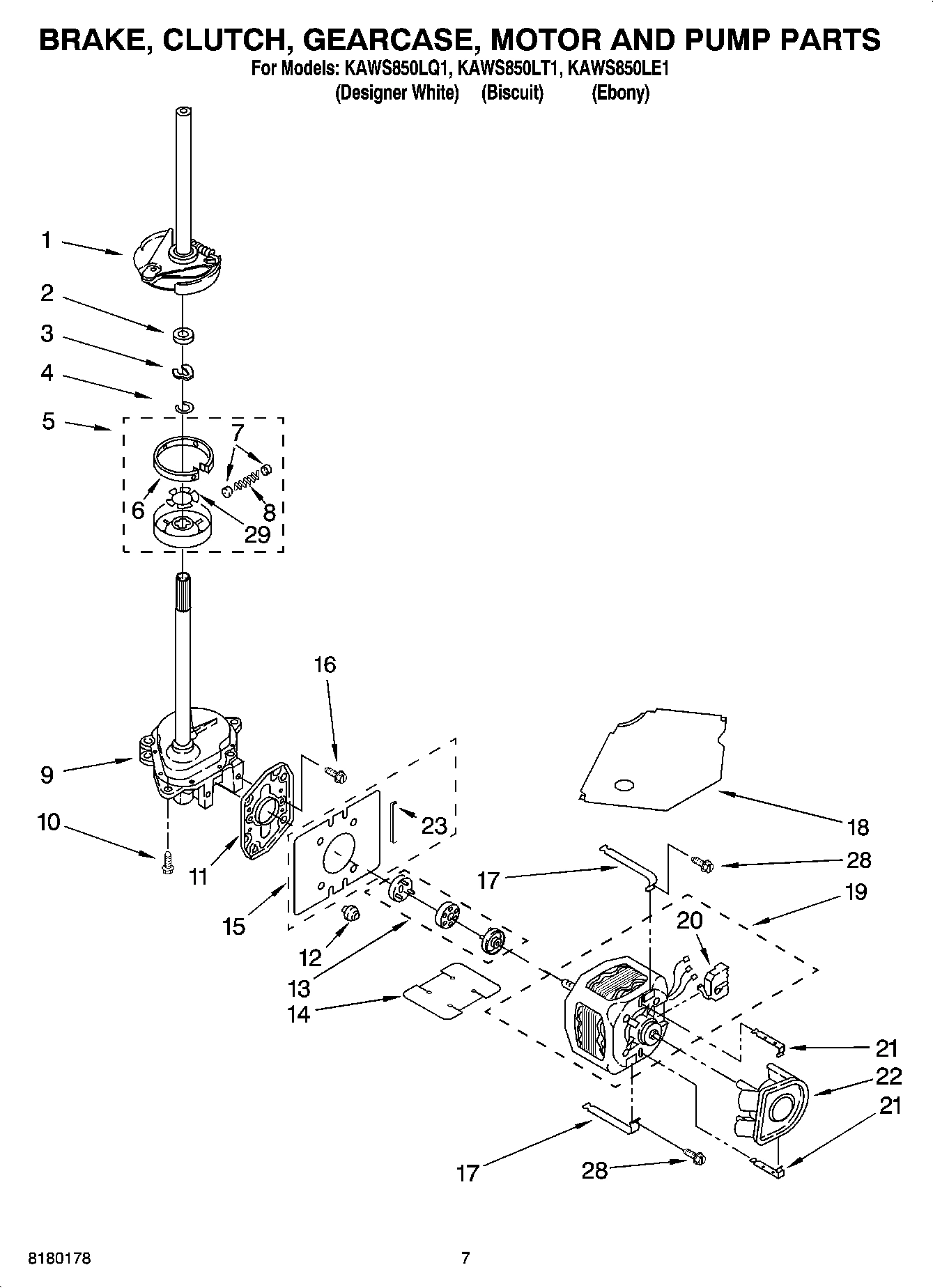 04 - BRAKE, CLUTCH, GEARCASE, MOTOR AND PUMP PARTS
