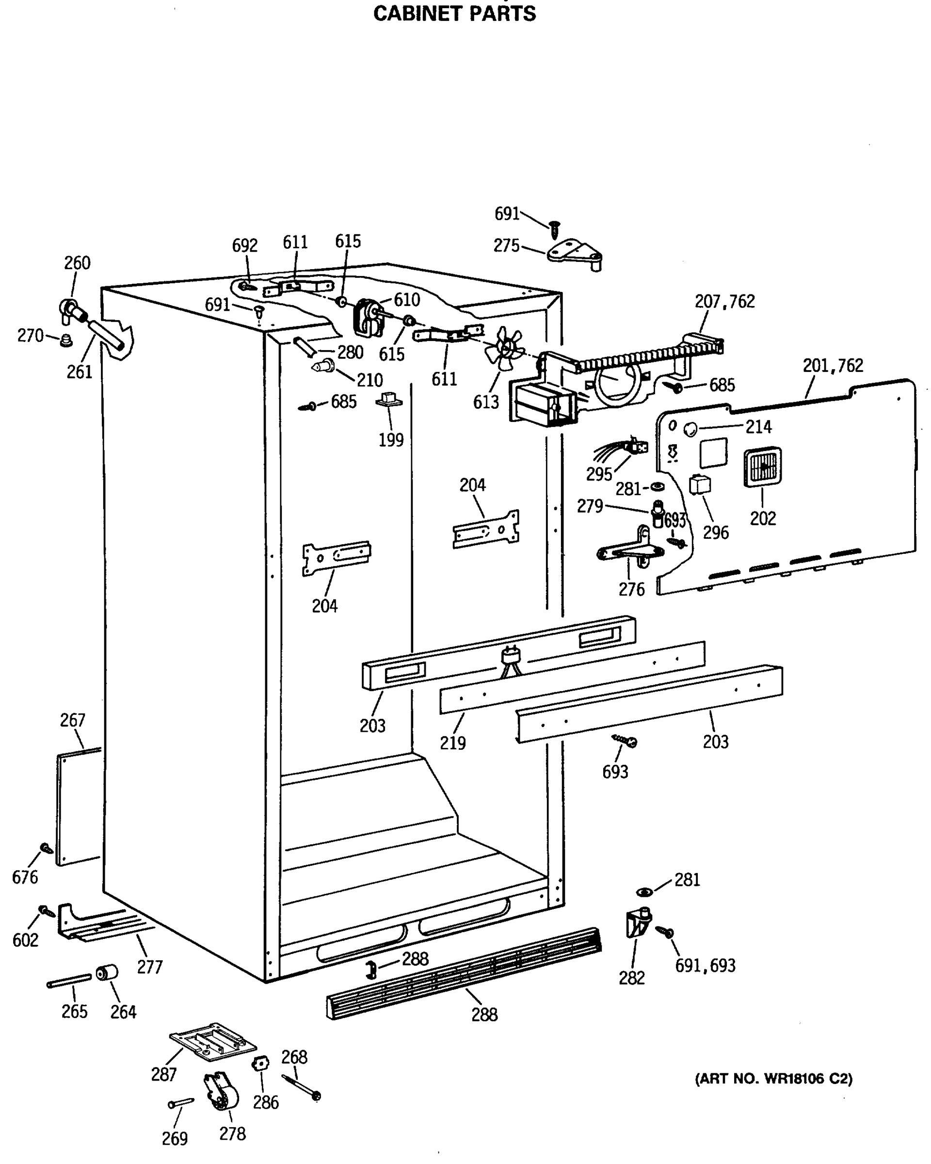 CABINET PARTS