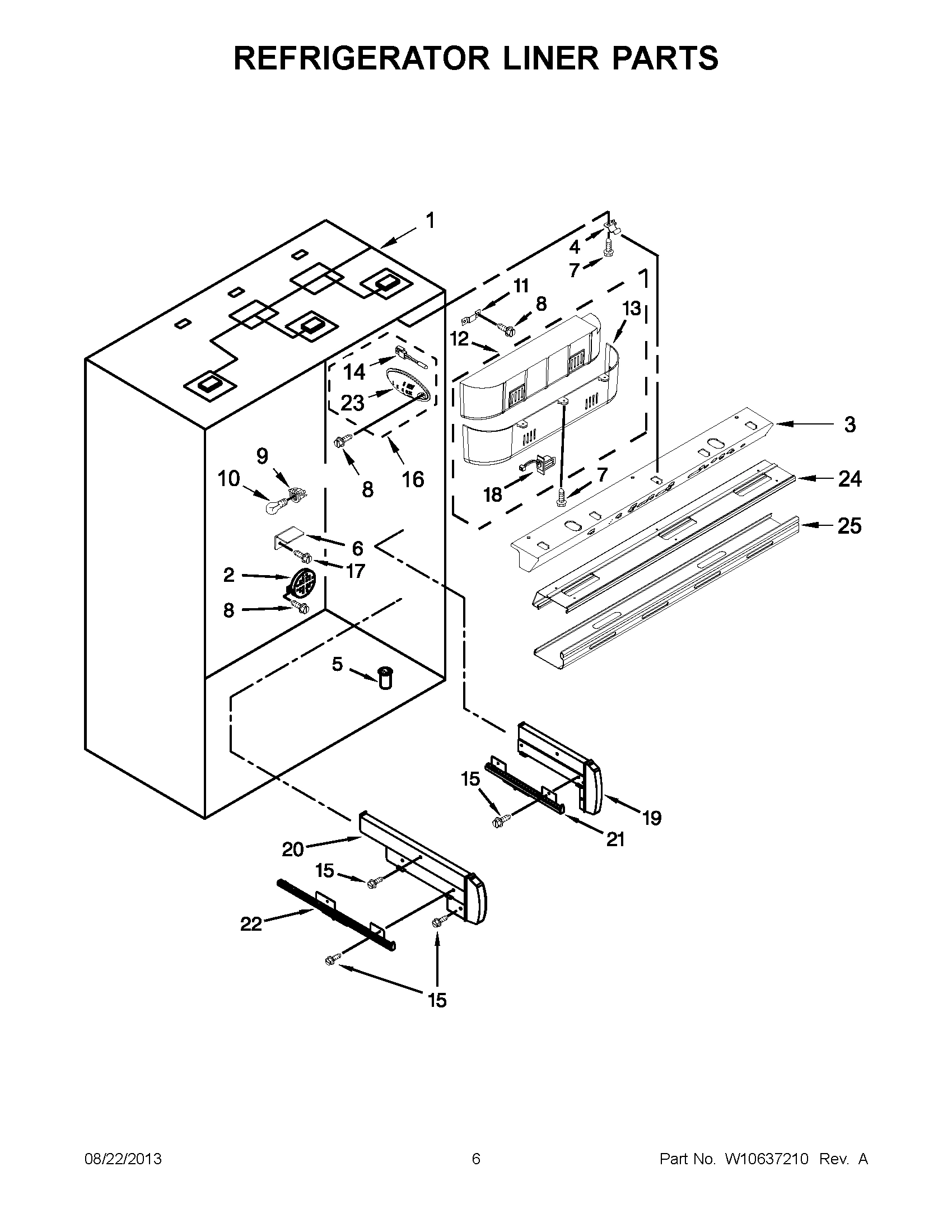 04 - REFRIGERATOR LINER PARTS