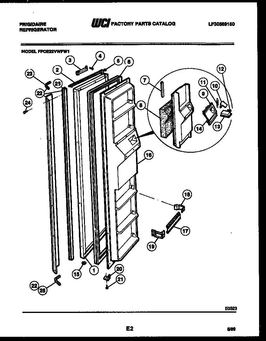 02 - FREEZER DOOR PARTS