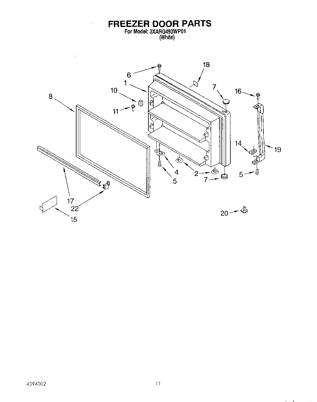 06 - FREEZER DOOR, LIT/OPTIONAL