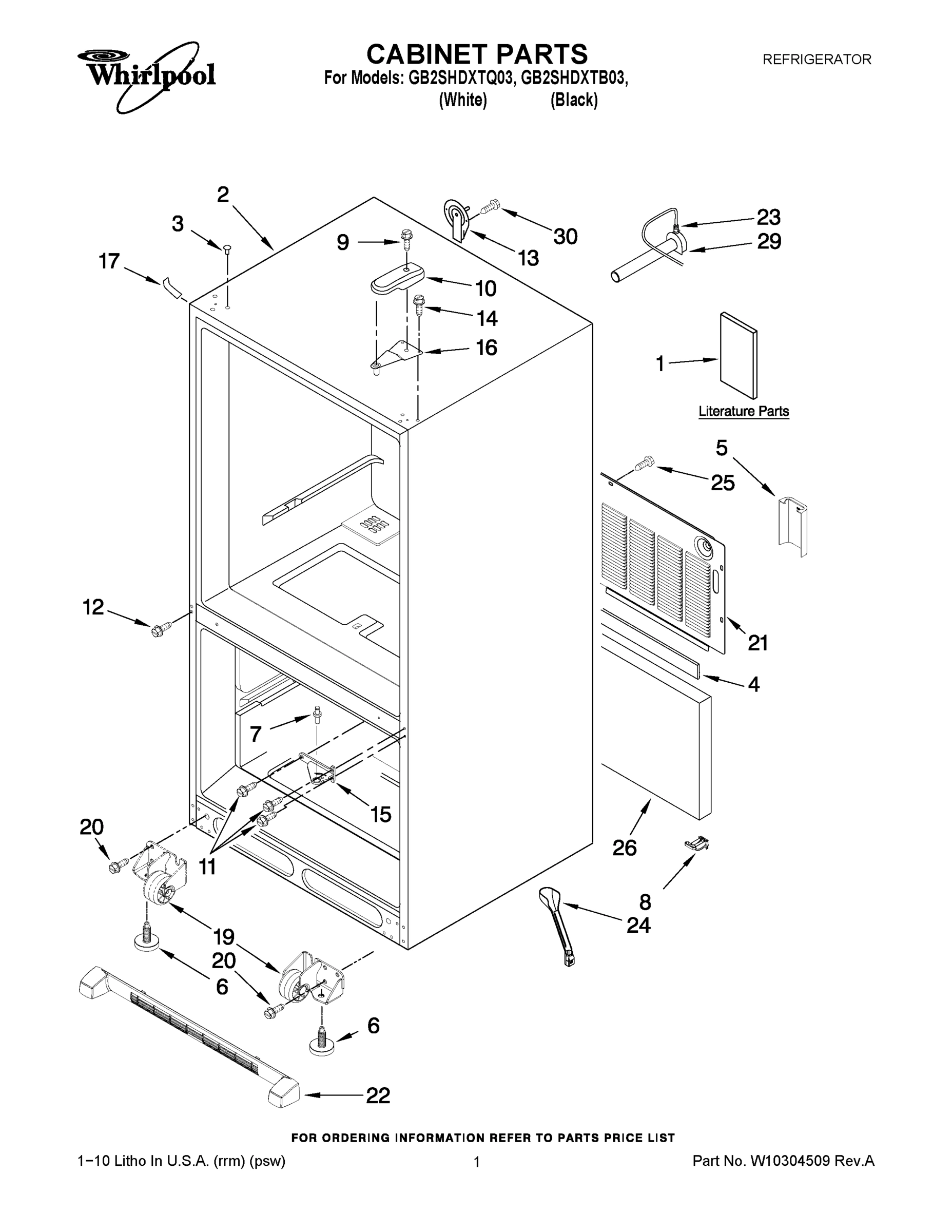 01 - CABINET PARTS