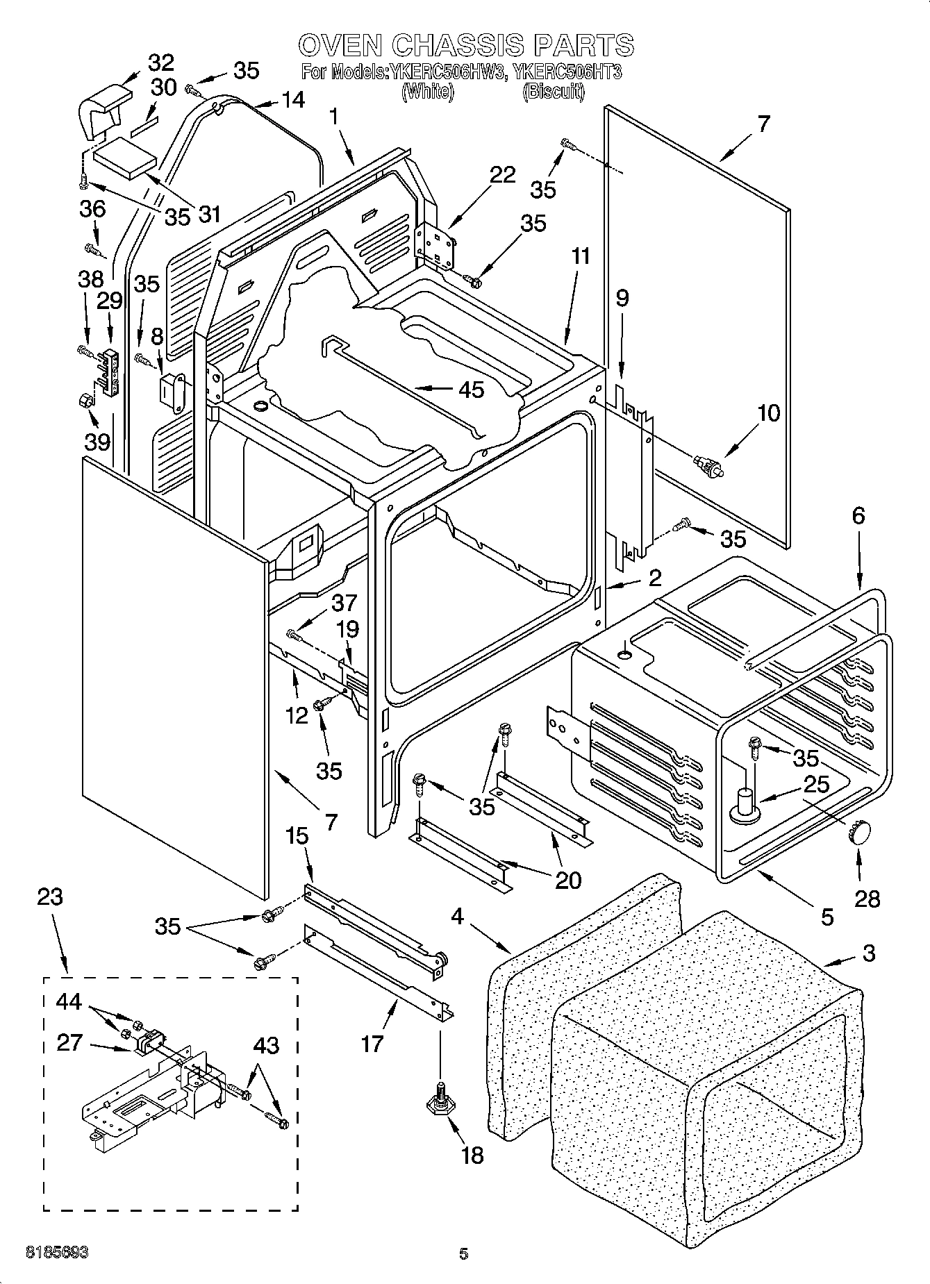 04 - OVEN CHASSIS PARTS