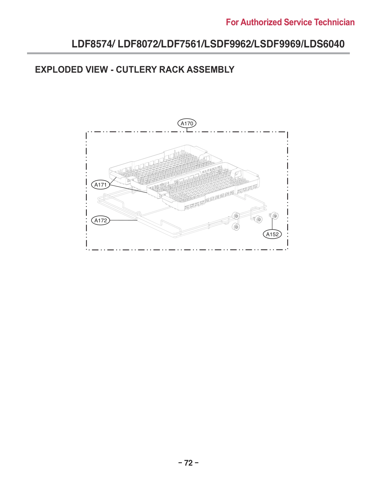 CUTLERY RACK ASSEMBLY