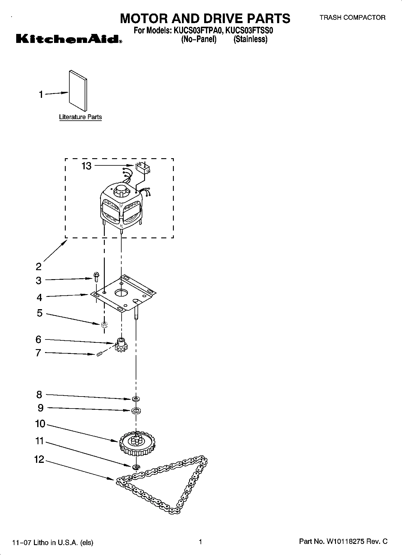 01 - MOTOR AND DRIVE PARTS