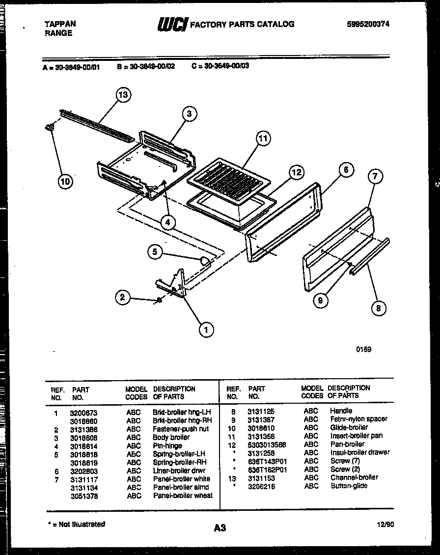 03 - BROILER DRAWER PARTS