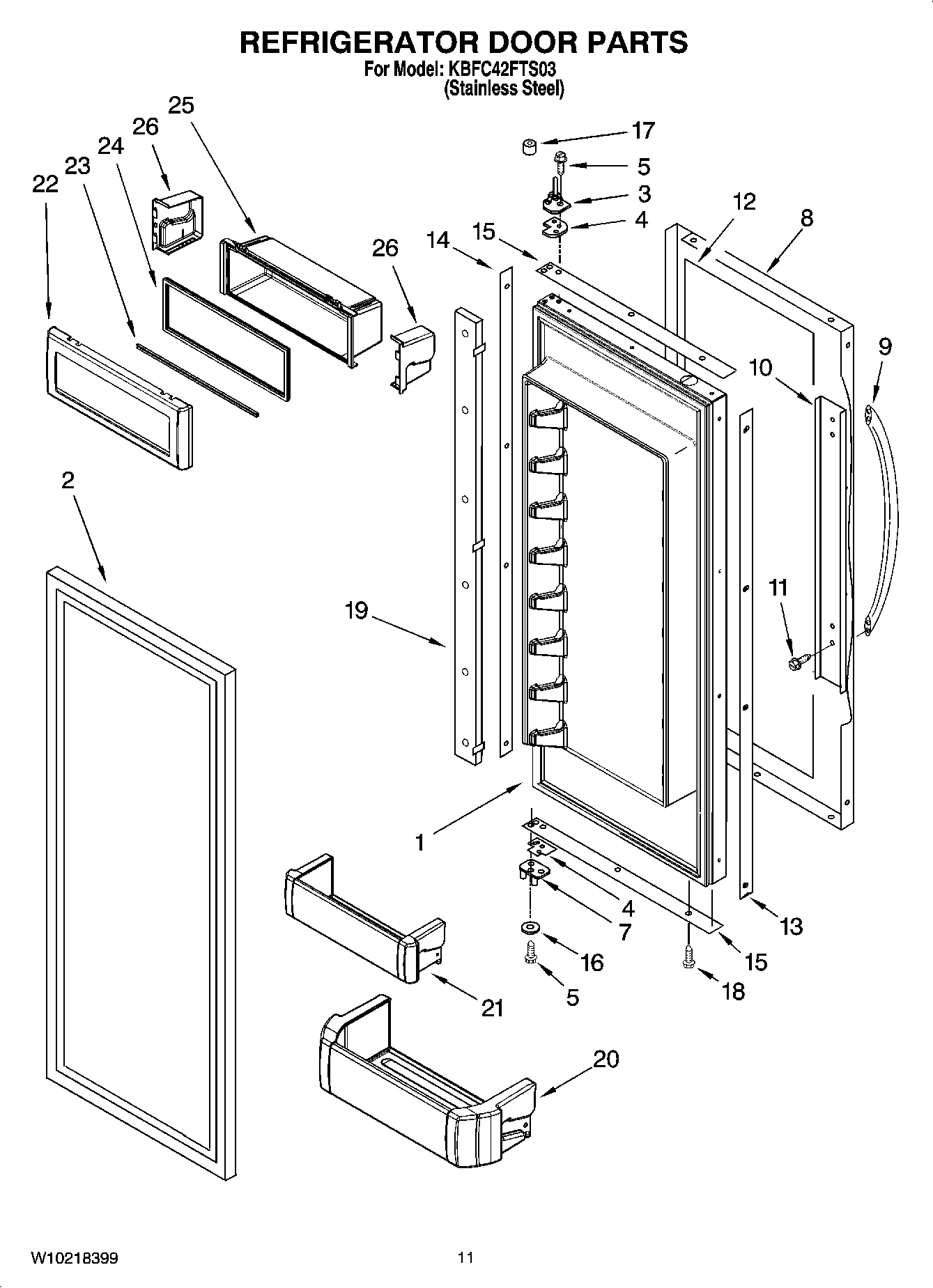 07 - REFRIGERATOR DOOR PARTS