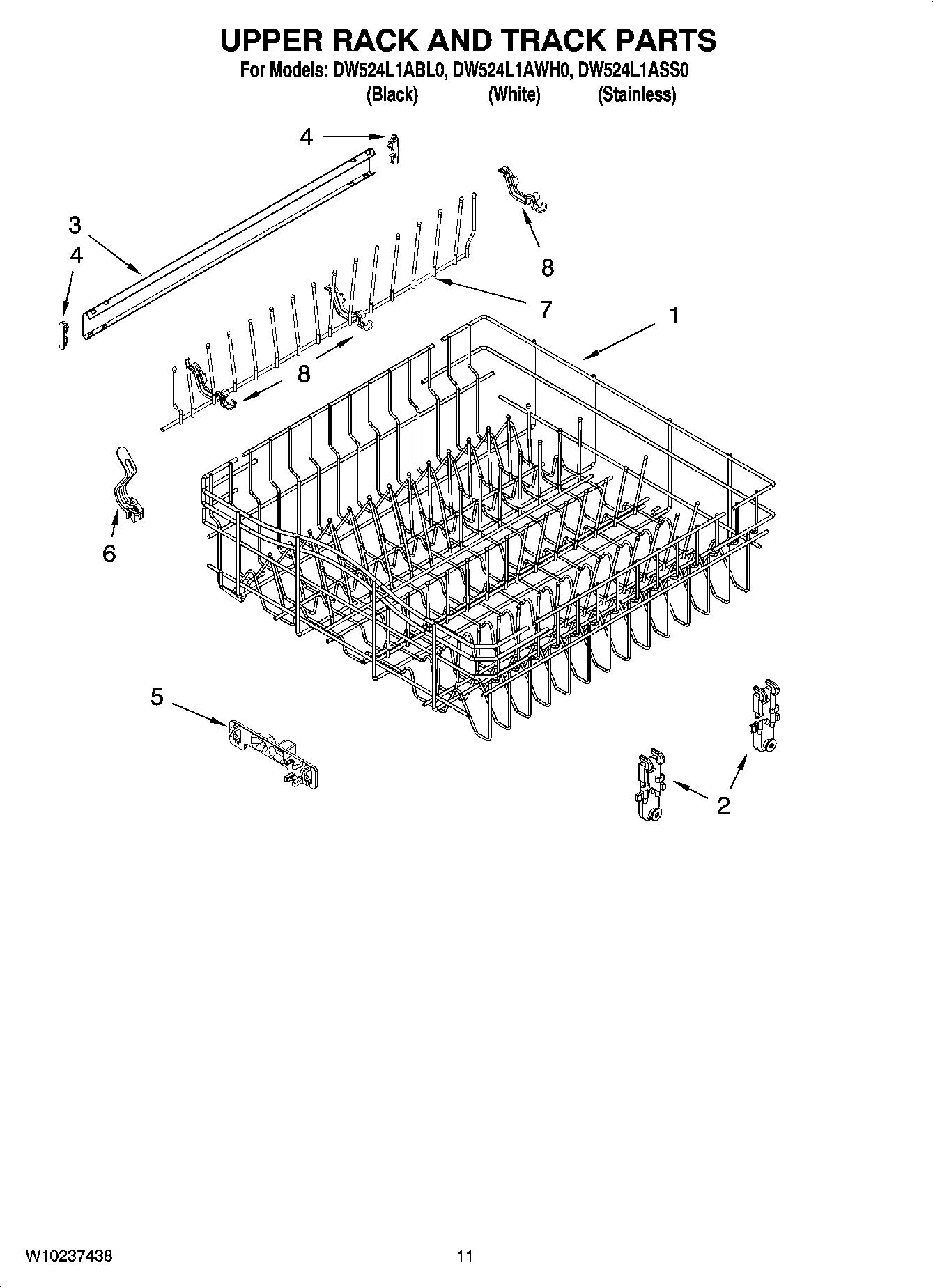 09 - UPPER RACK AND TRACK PARTS