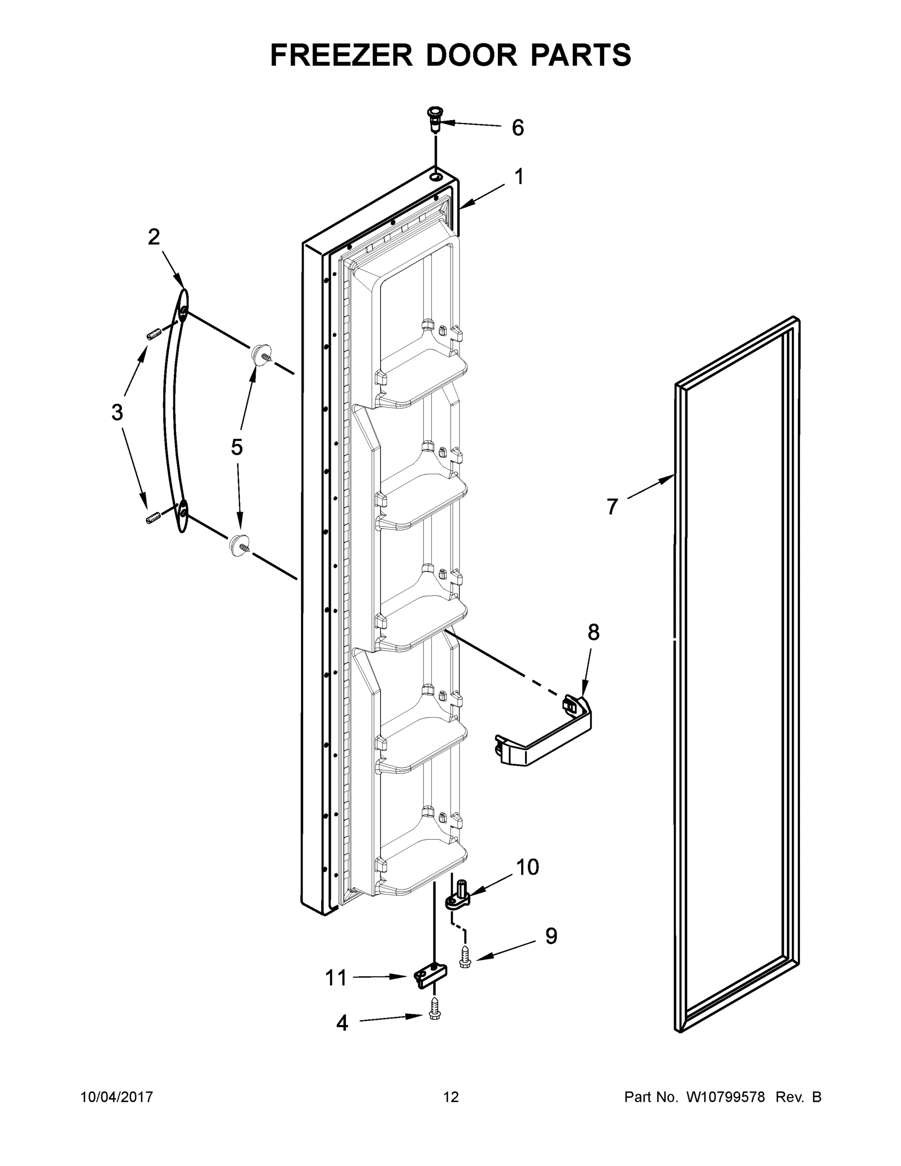 07 - FREEZER DOOR PARTS