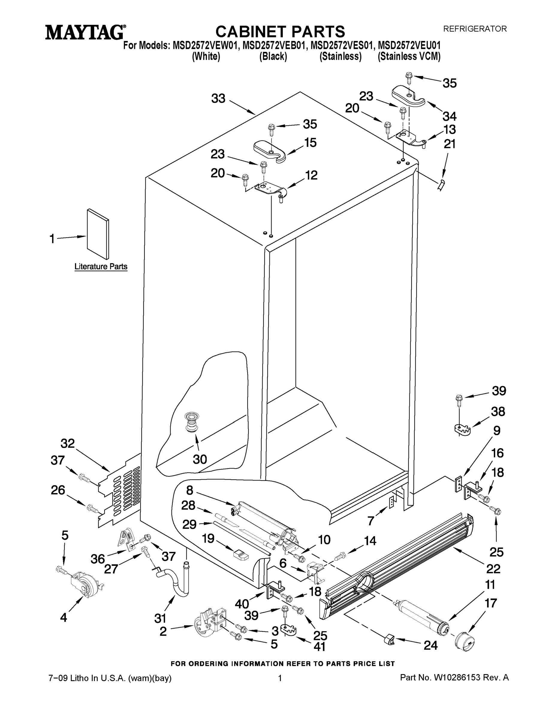 01 - CABINET PARTS