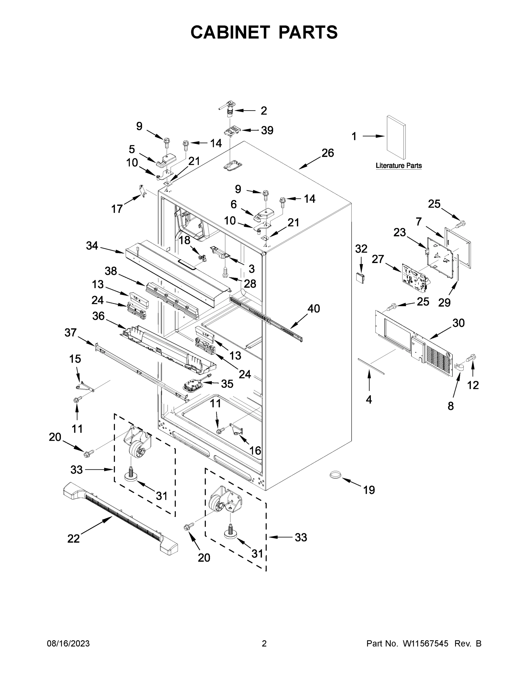 02 - CABINET PARTS
